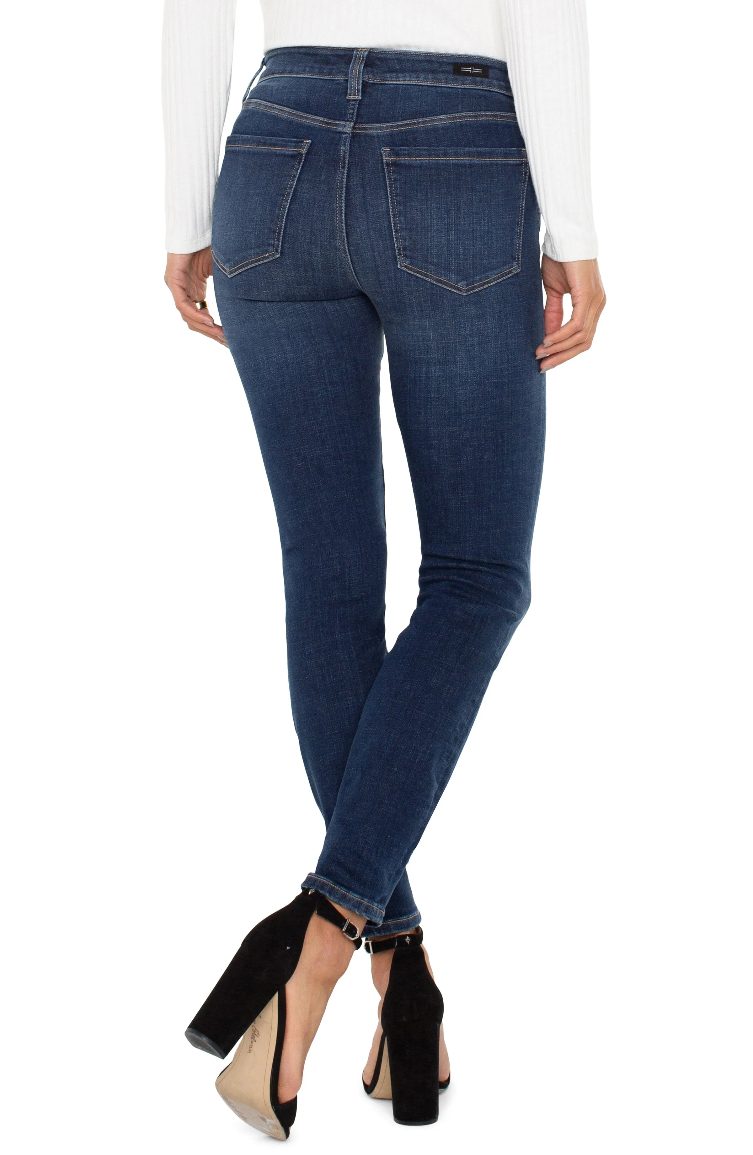 ABBY ANKLE SKINNY MID RISE MEDIUM BLUE JEAN