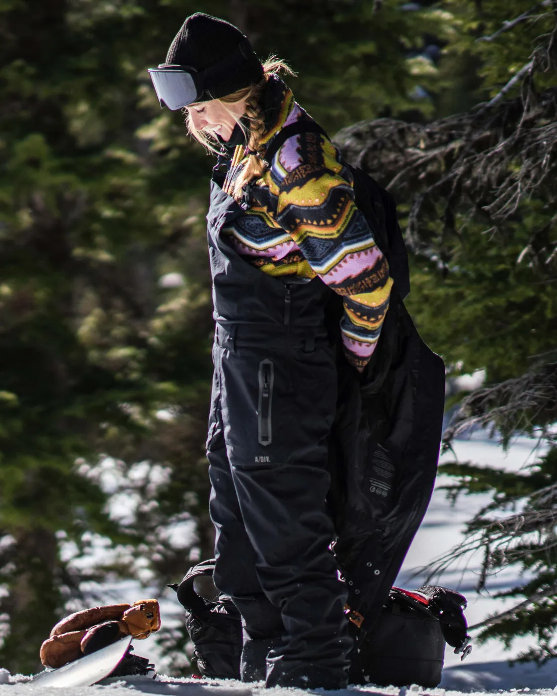 A/Div Drifter Stx 45K Shell Bib Snow Pants - Black