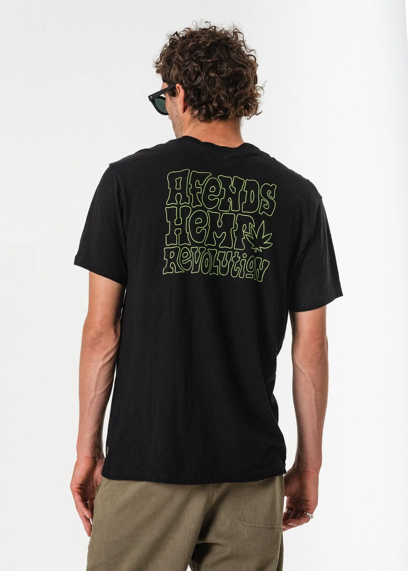 Afends Mens Revolution - Hemp Retro Fit Tee