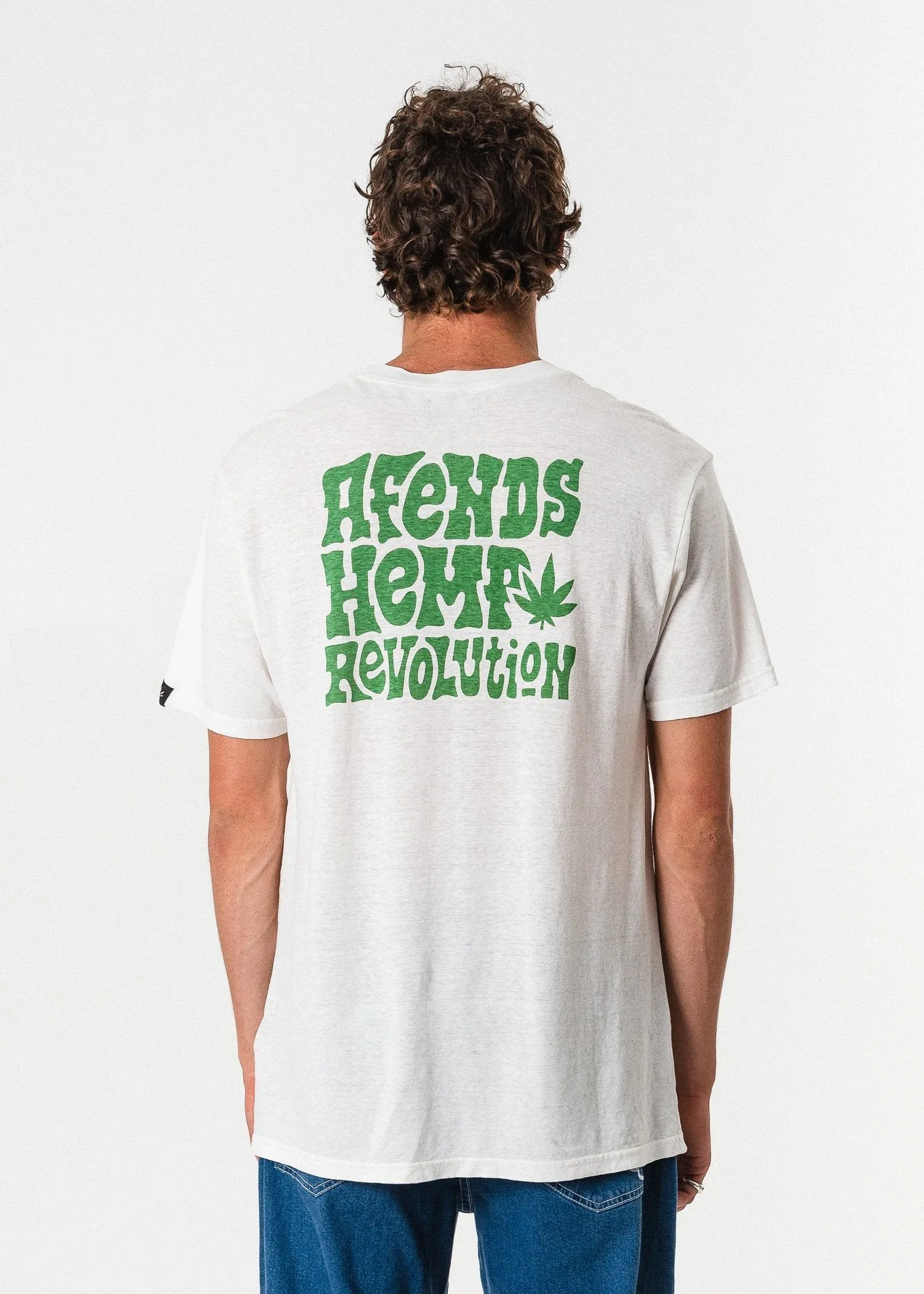 Afends Mens Revolution - Hemp Retro Fit Tee