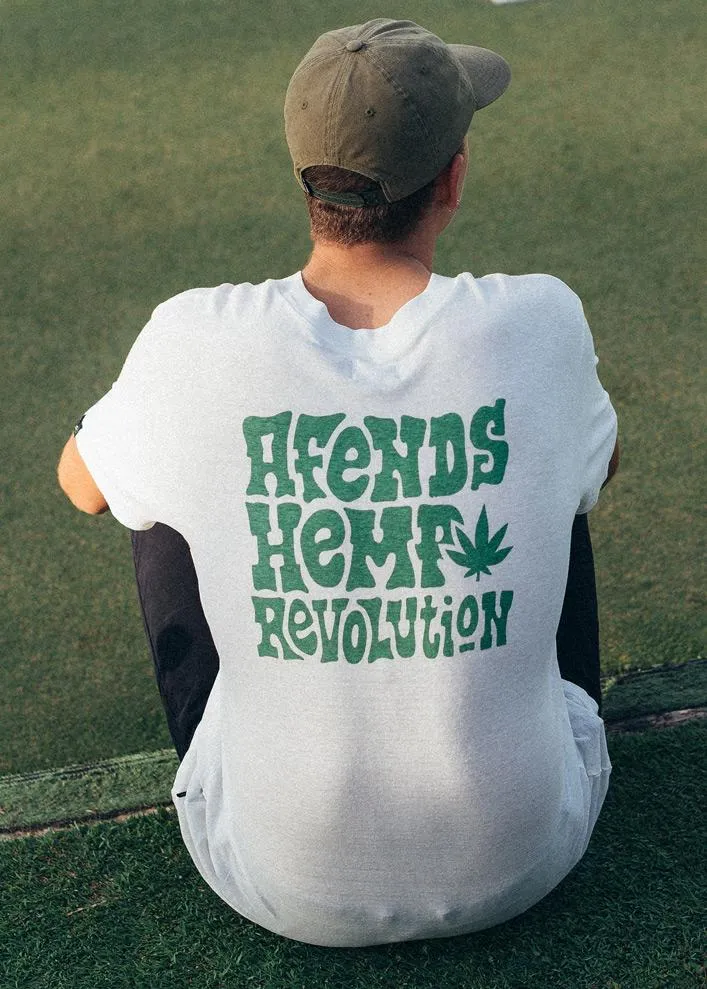 Afends Mens Revolution - Hemp Retro Fit Tee