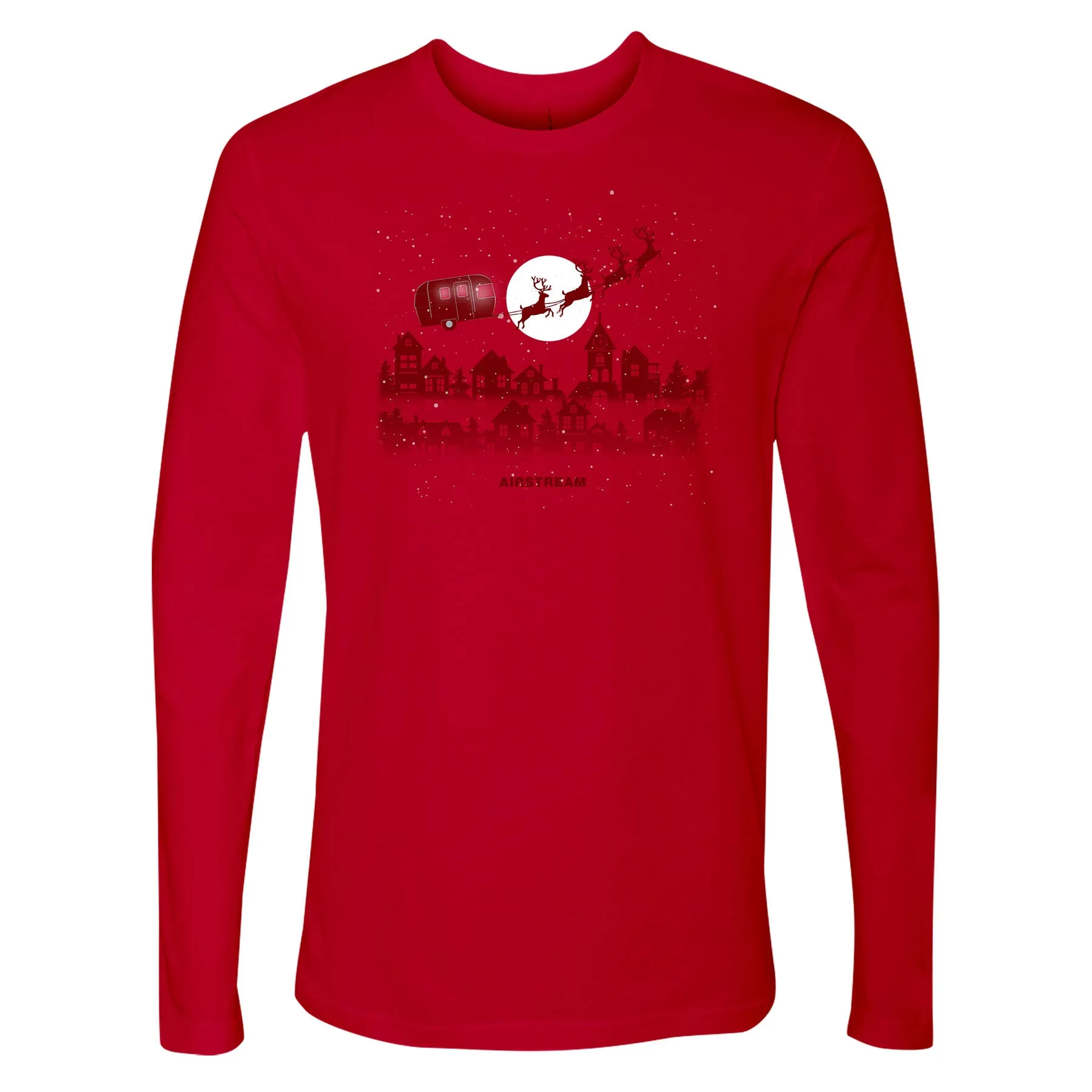 Airstream Sleigh Holiday Long Sleeve T-Shirt