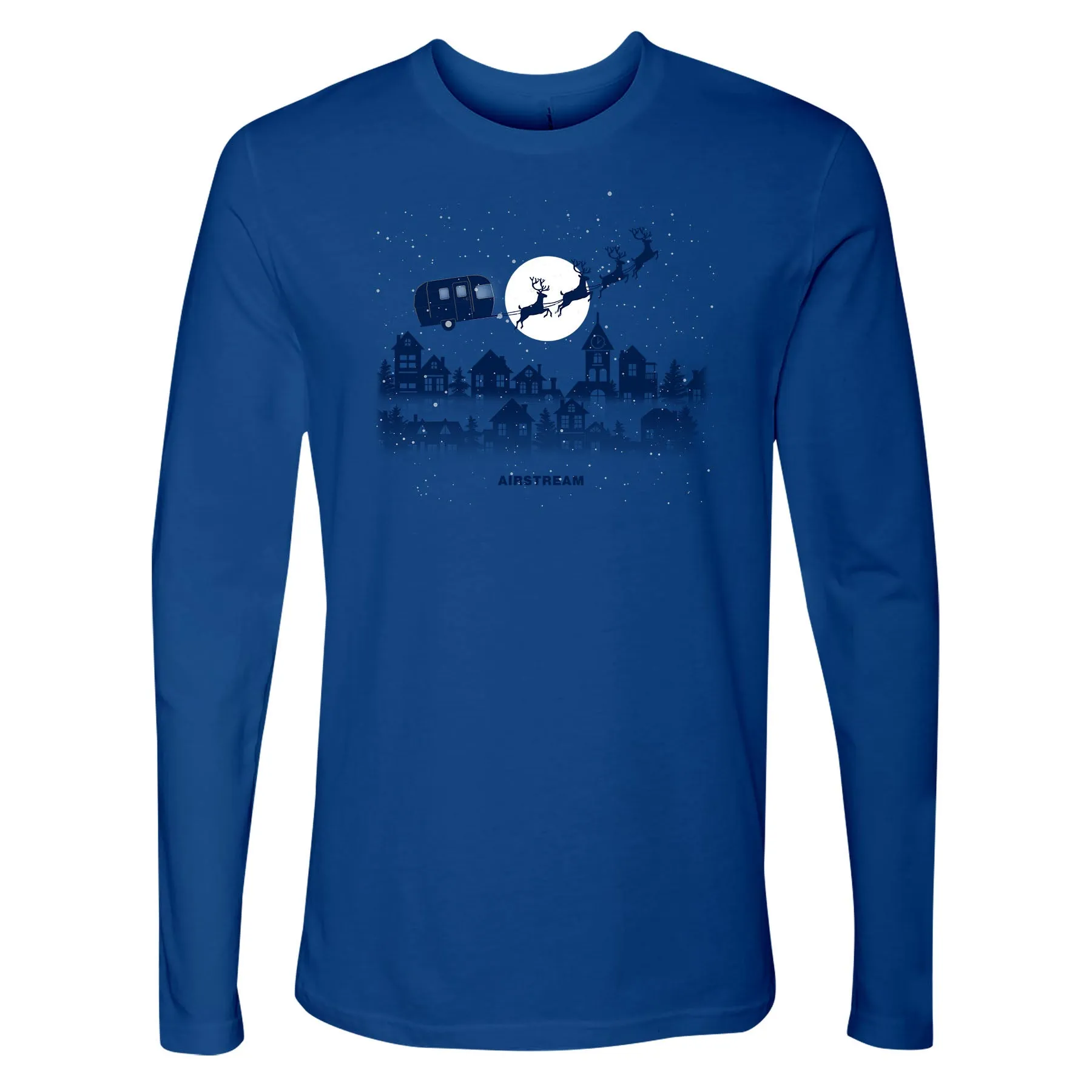 Airstream Sleigh Holiday Long Sleeve T-Shirt