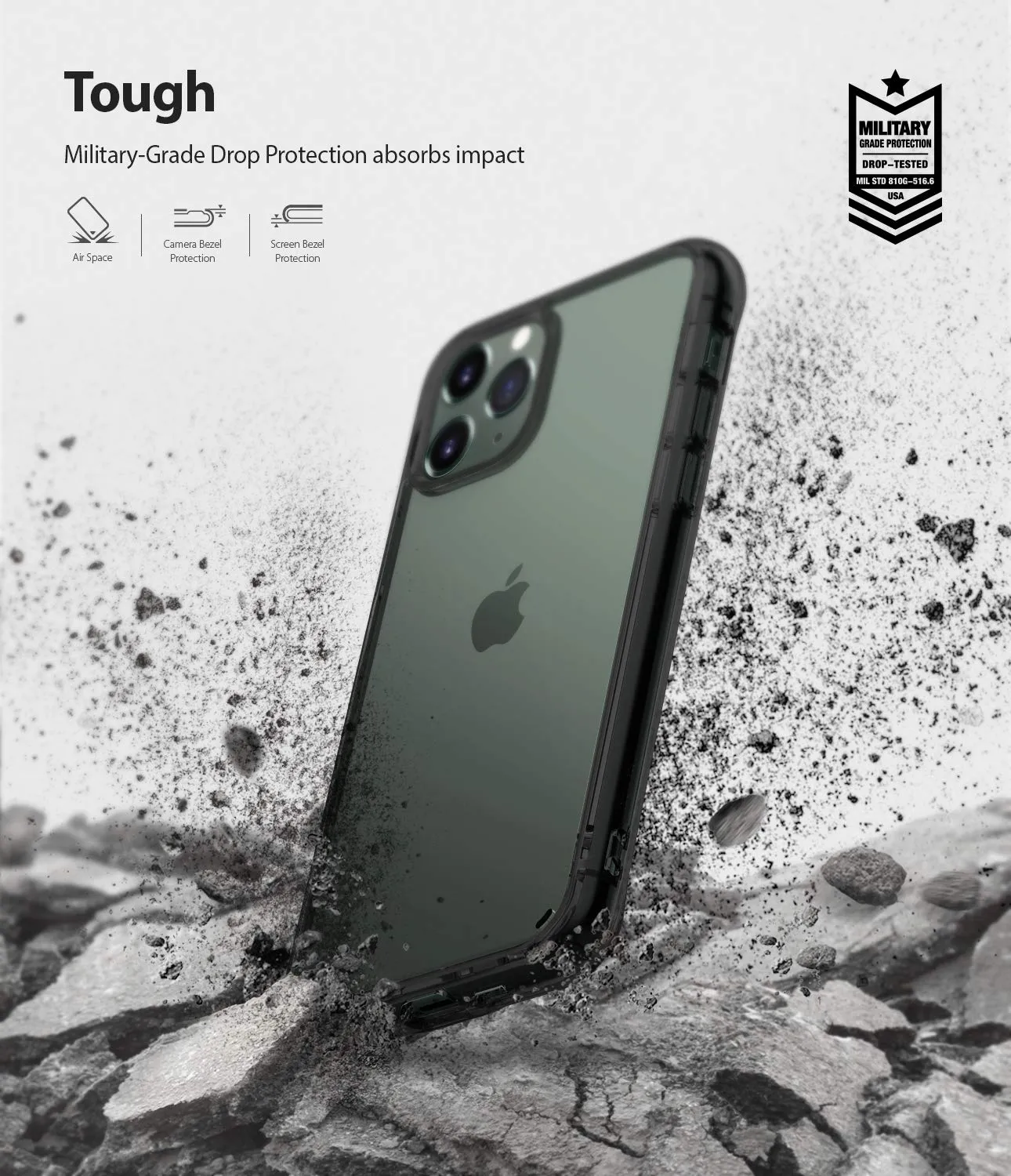 Apple iPhone 11 Pro Back Cover Case | Fusion - Smoke black