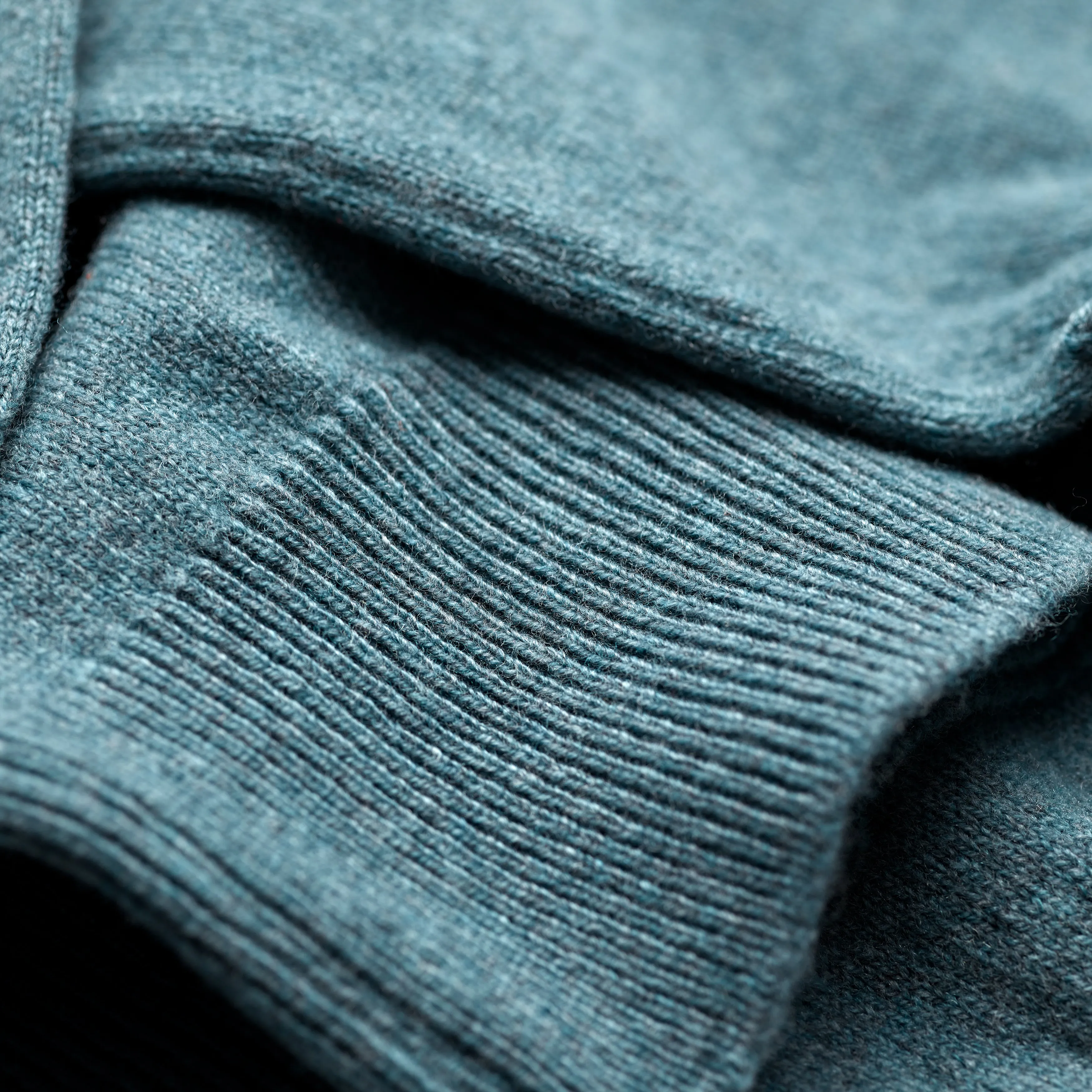 Arctic Blue 2 Ply Lambswool Crew Neck Jumper