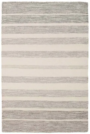 Aruna Grey Flatweave Wool / Cotton Rug