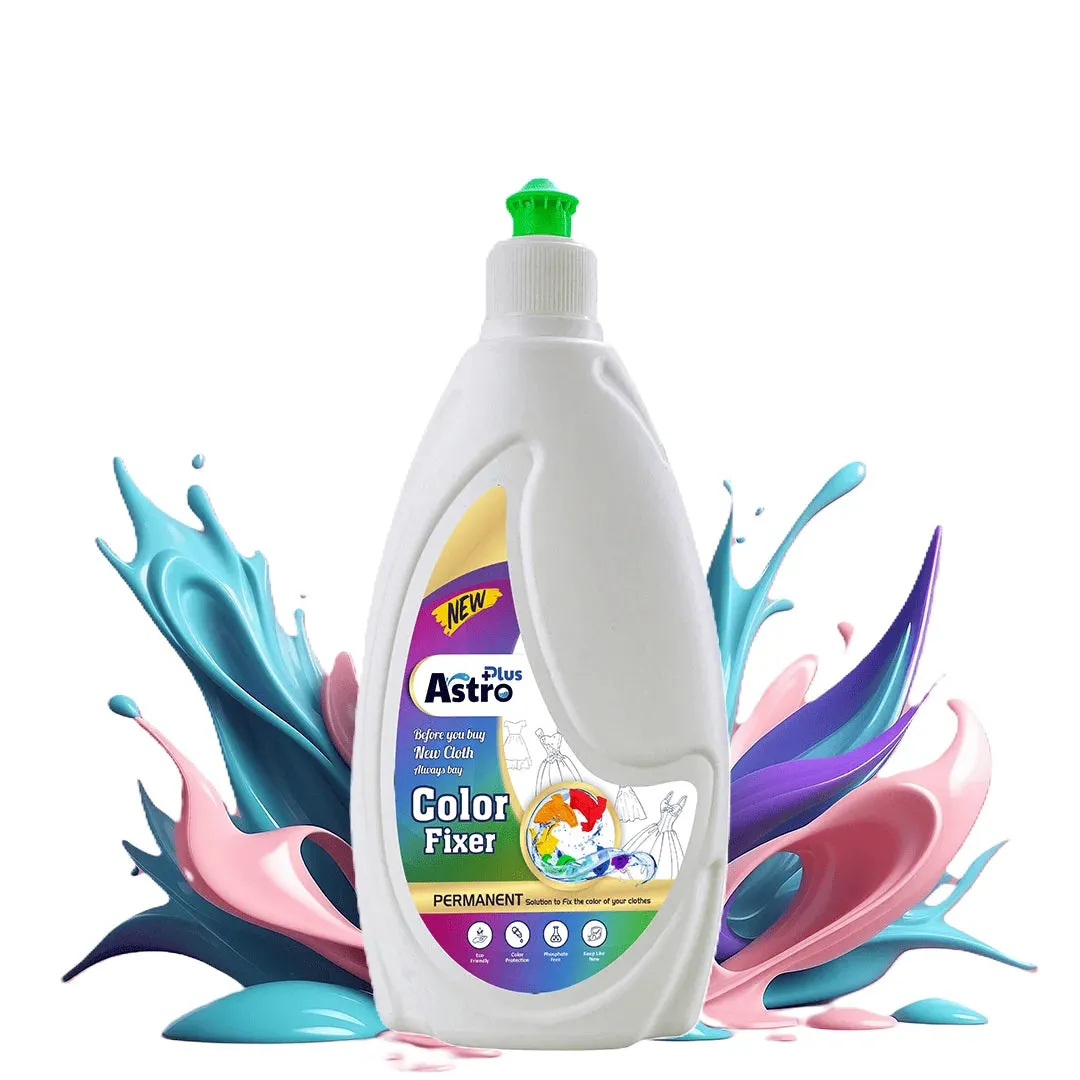 Astro Plus Fabric Color Fixer This Product 100% Non-Toxic, Eco-Friendly This Product Works Best Silk, Cotton, Georgette Fabric Etc. (500 Ml)