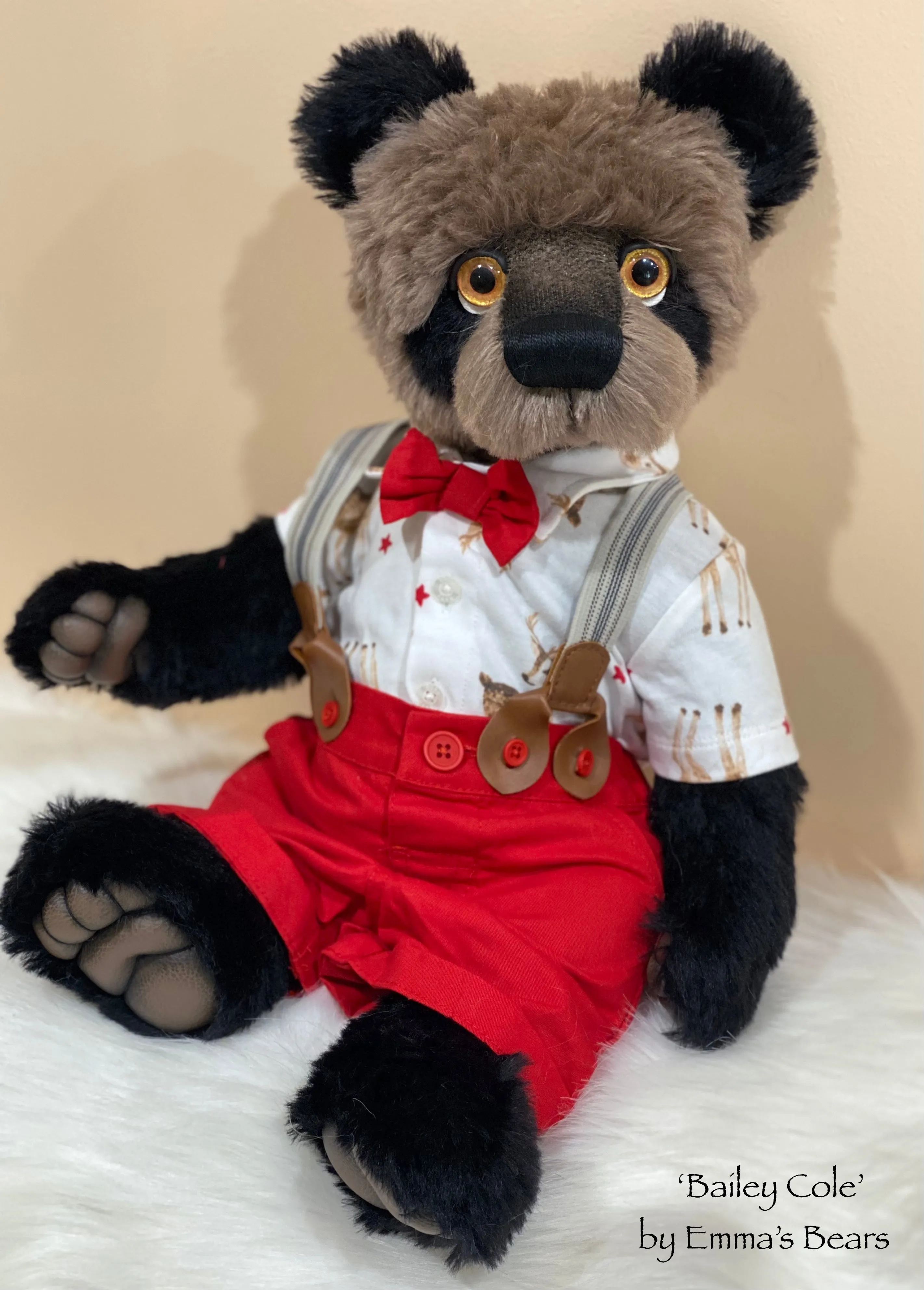 Bailey Cole - 18" Christmas 2023 Artist Bear by Emma's Bears - OOAK