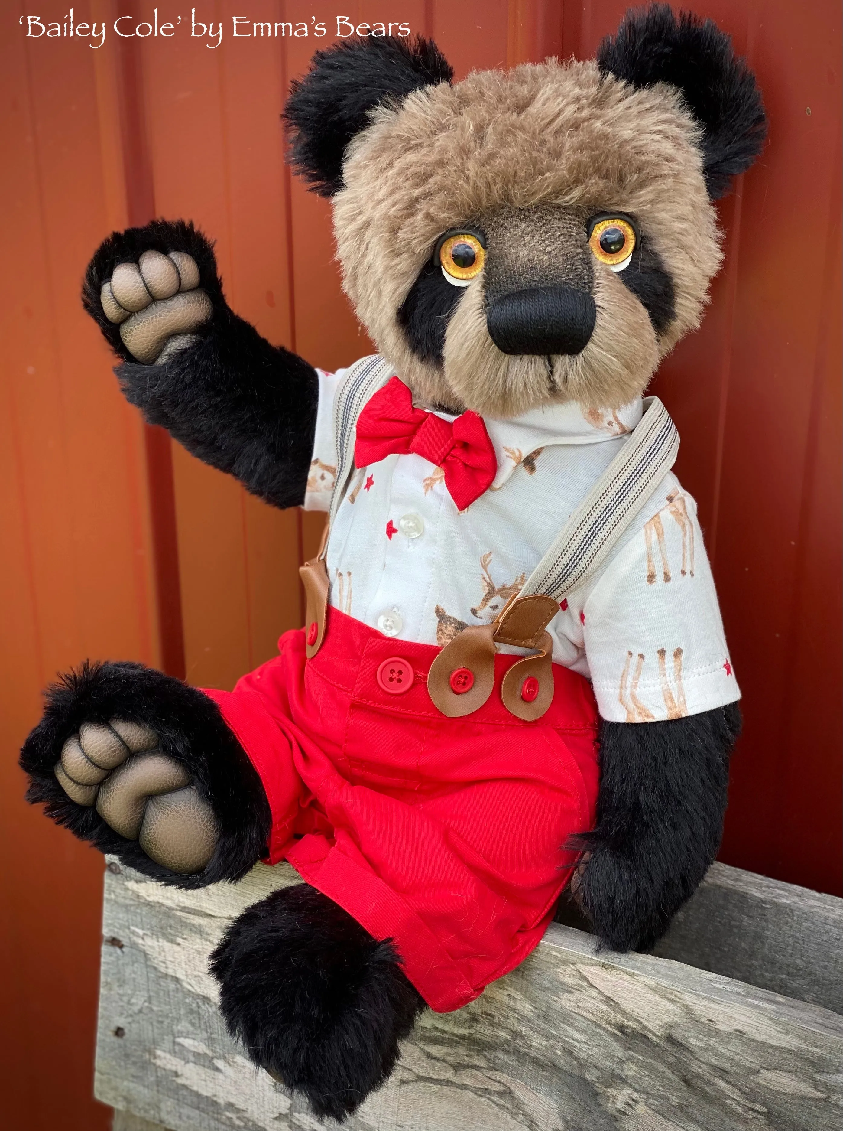 Bailey Cole - 18" Christmas 2023 Artist Bear by Emma's Bears - OOAK