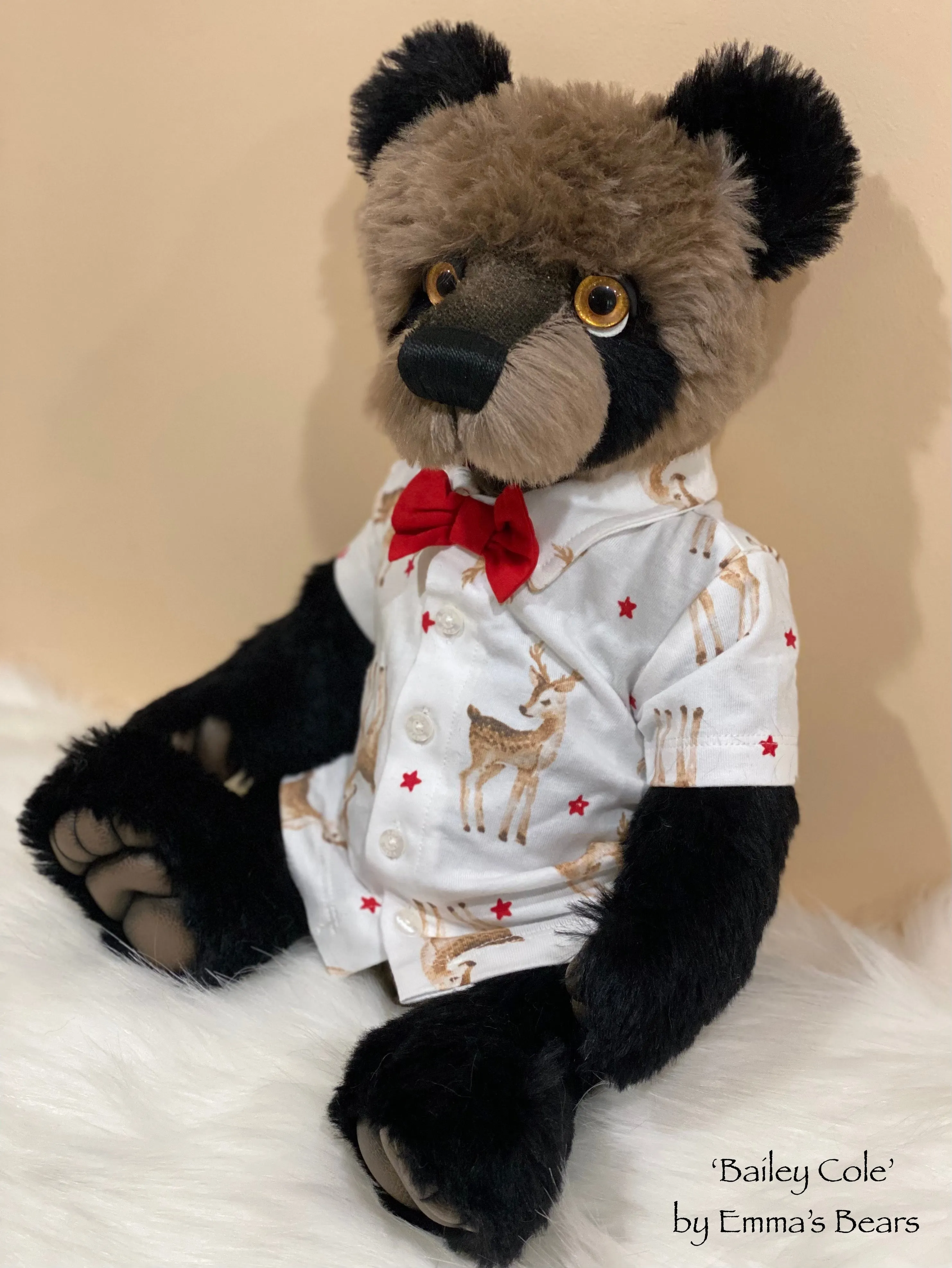 Bailey Cole - 18" Christmas 2023 Artist Bear by Emma's Bears - OOAK