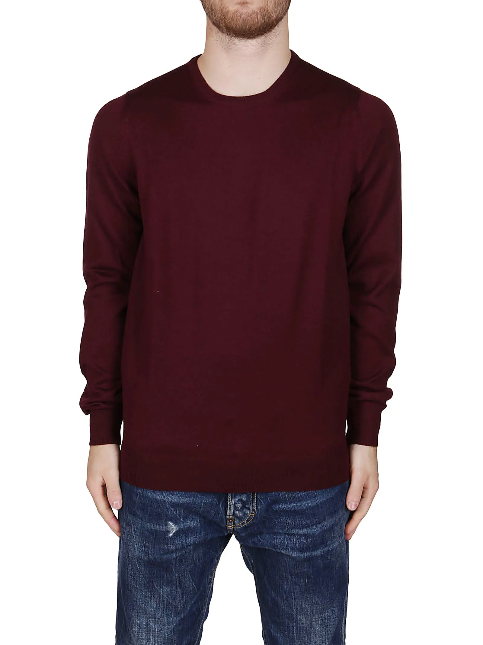 Barba Crewneck Fine-Knit Jumper