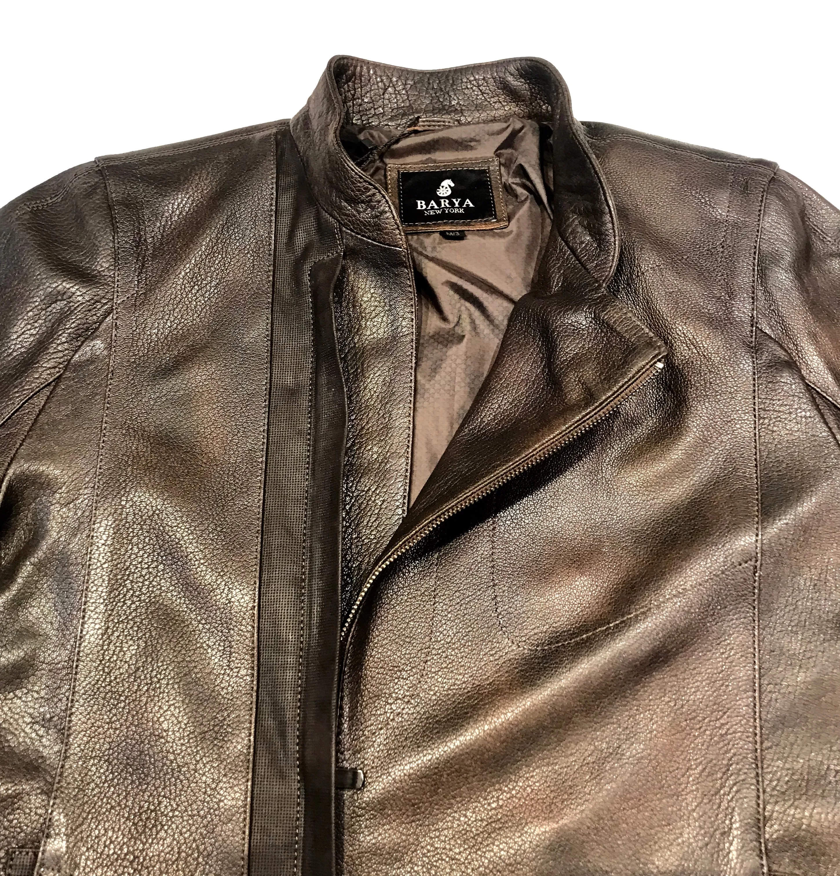 Barya NewYork Rustic Lambskin Asymmetric Jacket