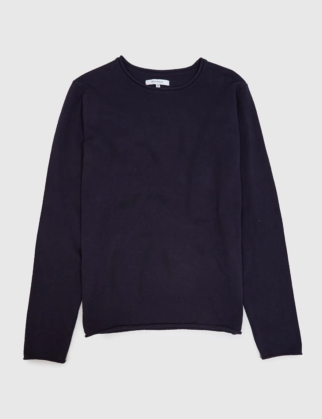 Bellfield Niles Fine Knit Jumper - Navy