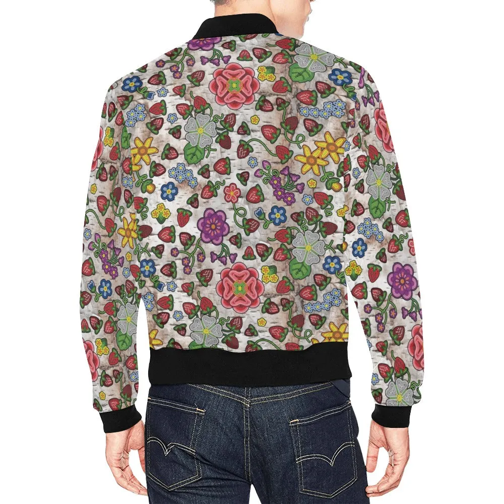 Berry Pop Br Bark All Over Print Bomber Jacket for Men