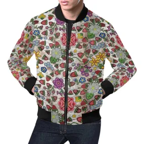 Berry Pop Br Bark All Over Print Bomber Jacket for Men