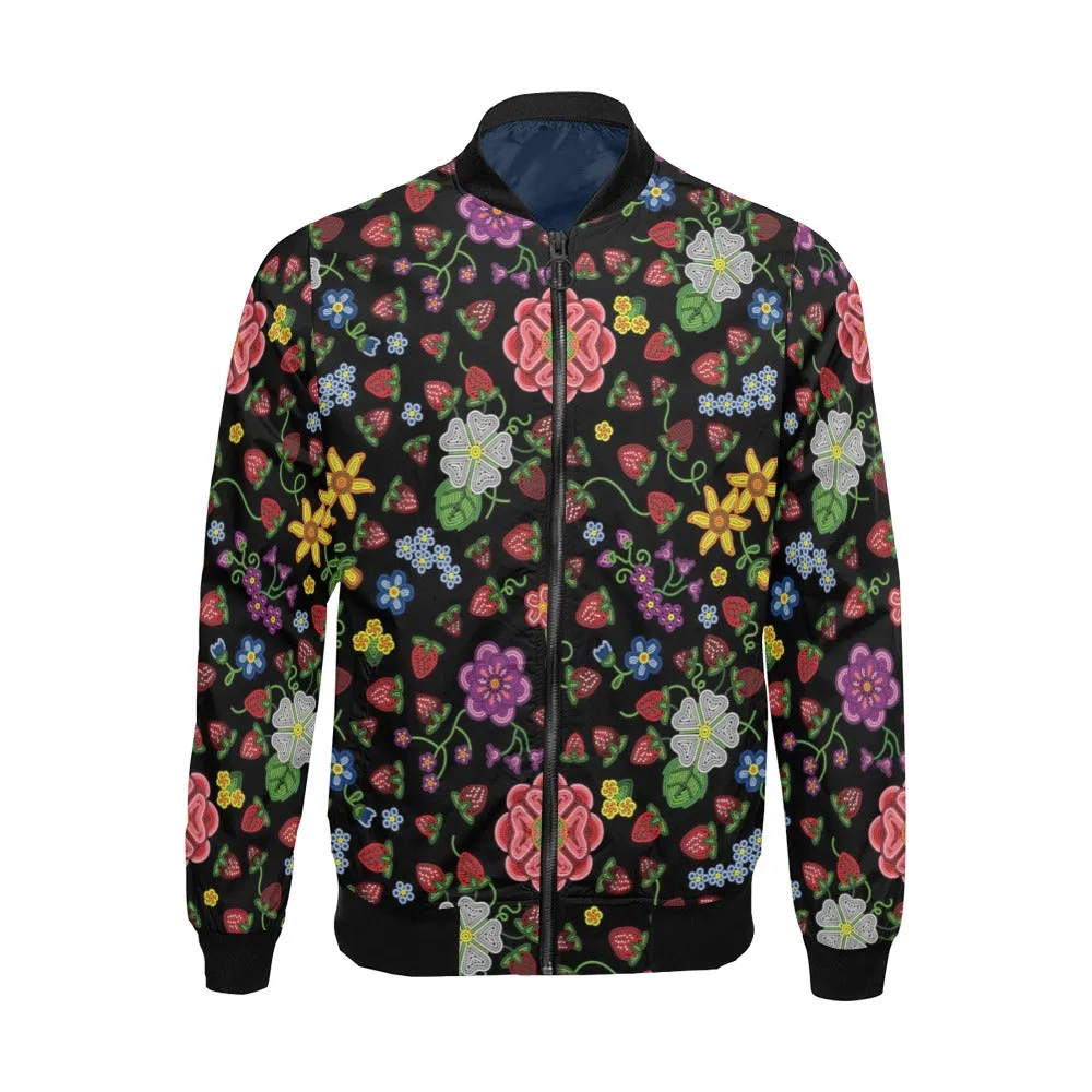 Berry Pop Midnight All Over Print Bomber Jacket for Men