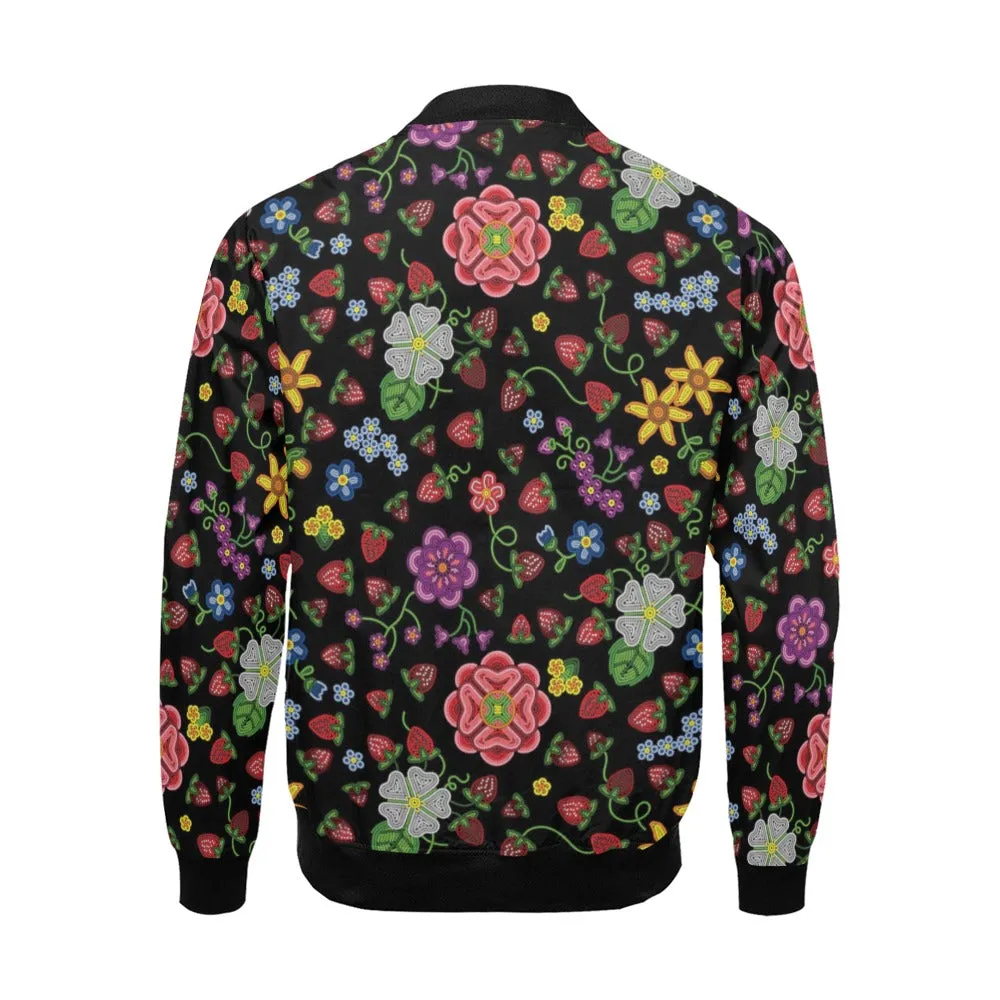 Berry Pop Midnight All Over Print Bomber Jacket for Men