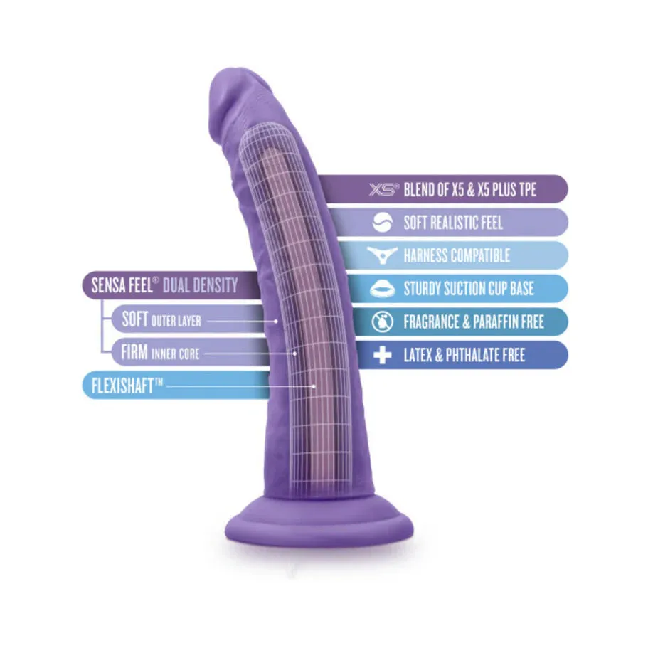 Blush Au Naturel Bold Jack 7 in. Posable Dual Density Dildo with Suction Cup