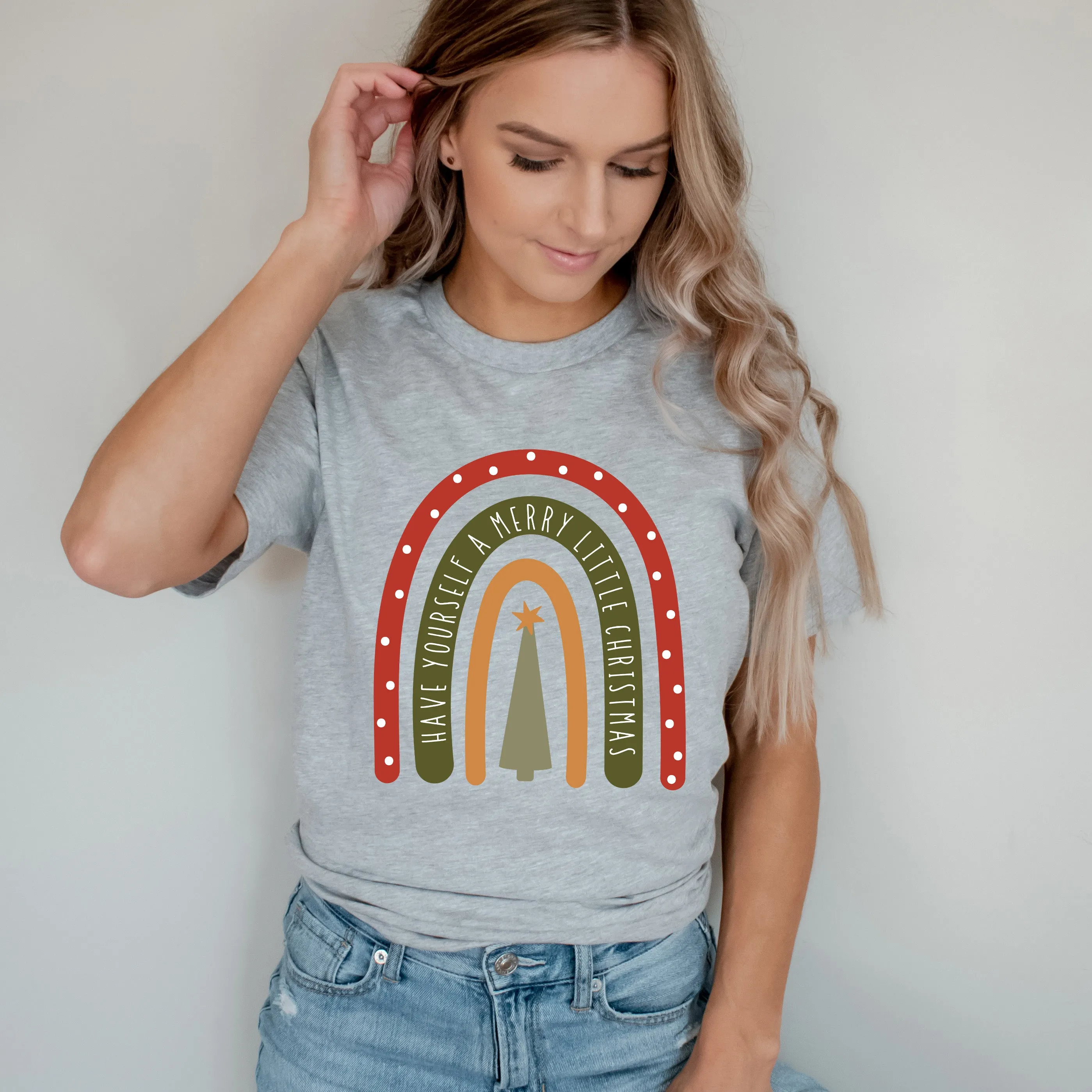 Boho Have Yourself Rainbow | Short Sleeve Crew Neck