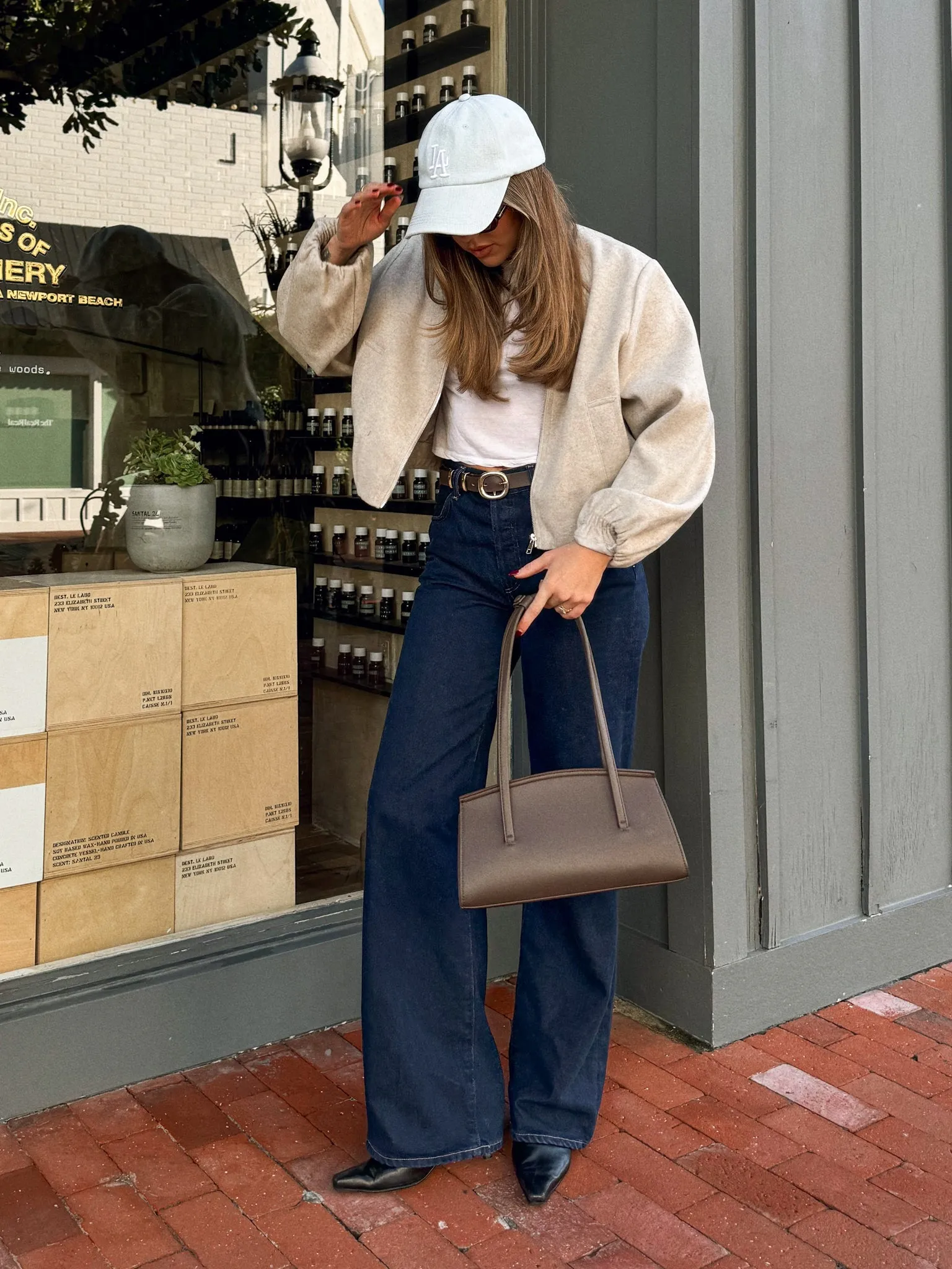 Borrowed Time Bomber Jacket in Oatmeal