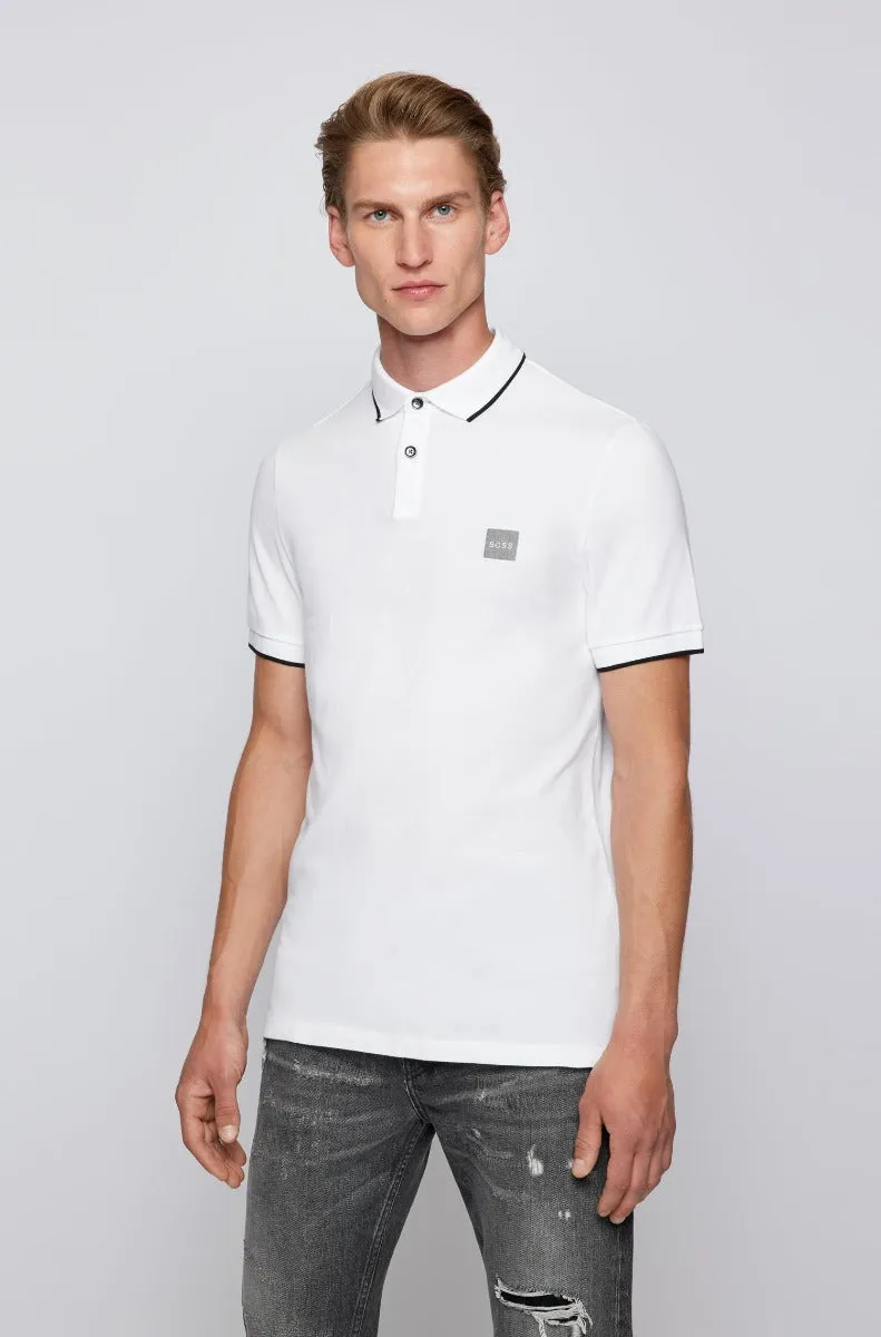 BOSS Passertip 1 Polo Shirt in White