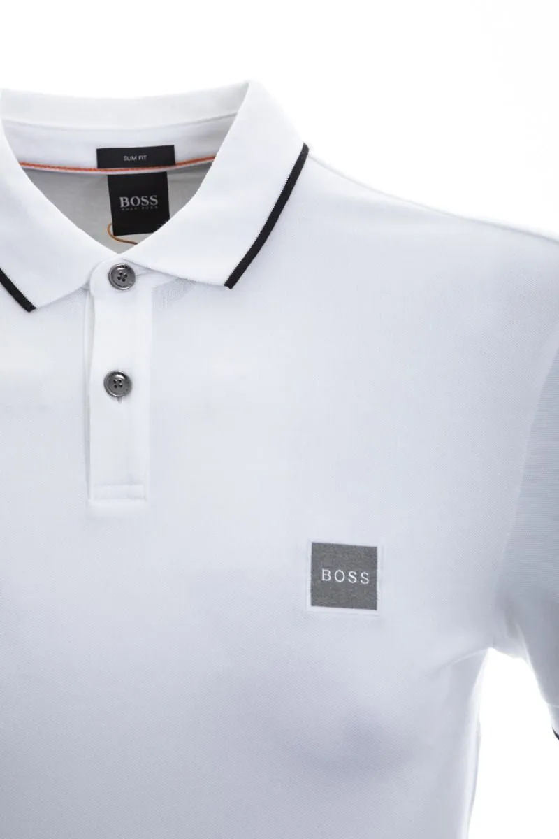 BOSS Passertip 1 Polo Shirt in White