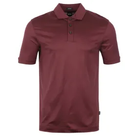 BOSS Press 53 Polo Shirt in Dark Red