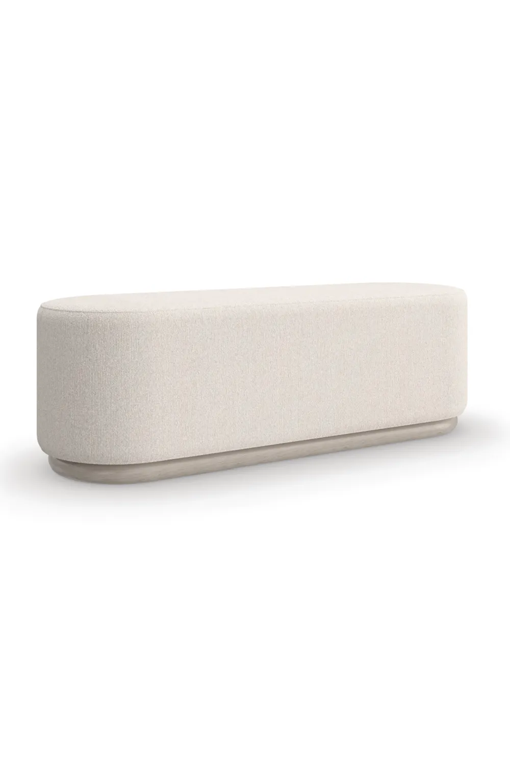 Bouclé Oval Bench | Caracole Asha