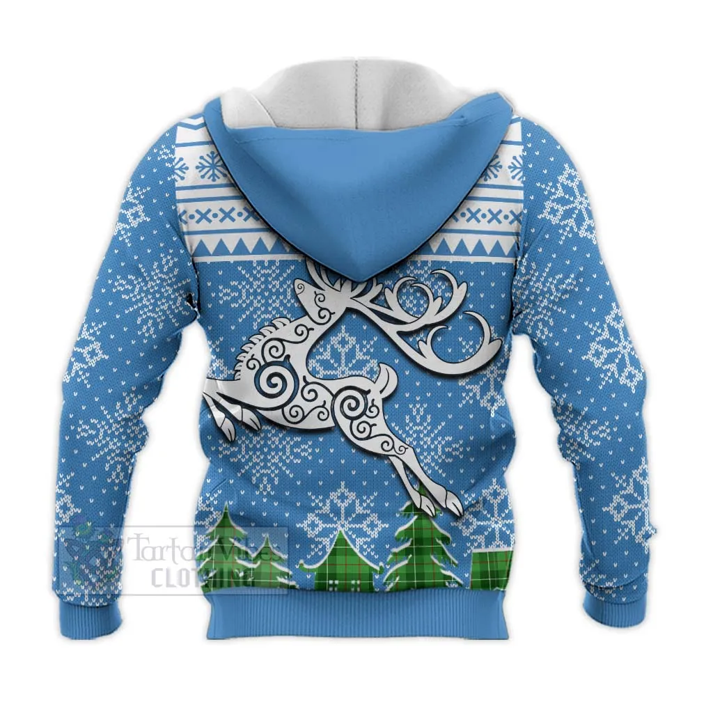 Boyle Clan Christmas Knitted Hoodie Celtic Reindeer Style