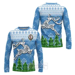 Boyle Clan Christmas Long Sleeve T-Shirt Celtic Reindeer Style