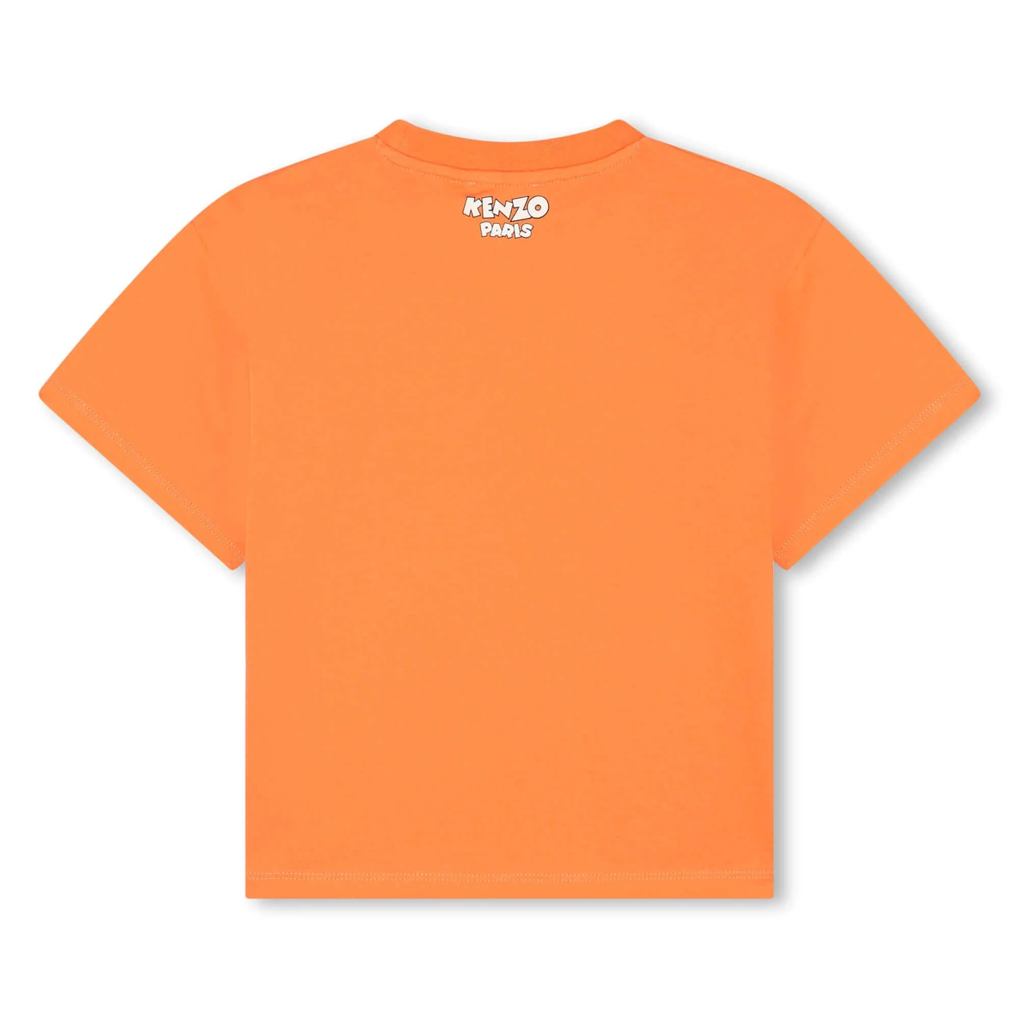 Boys Orange Cartoon Logo T-Shirt