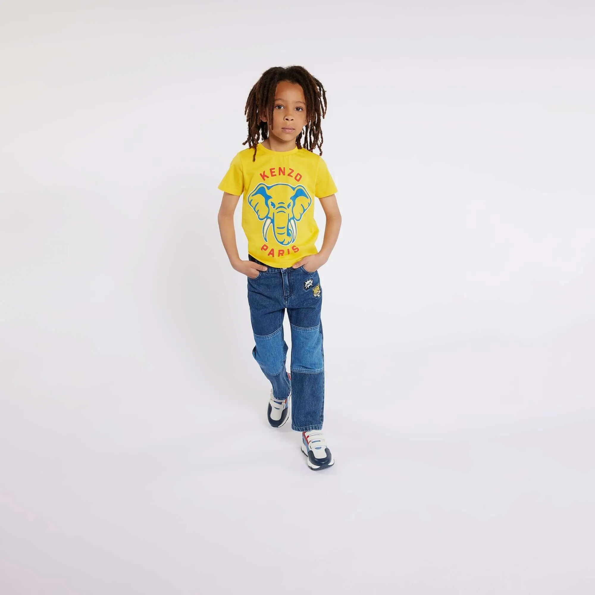 Boys Yellow Elephant Print T-Shirt