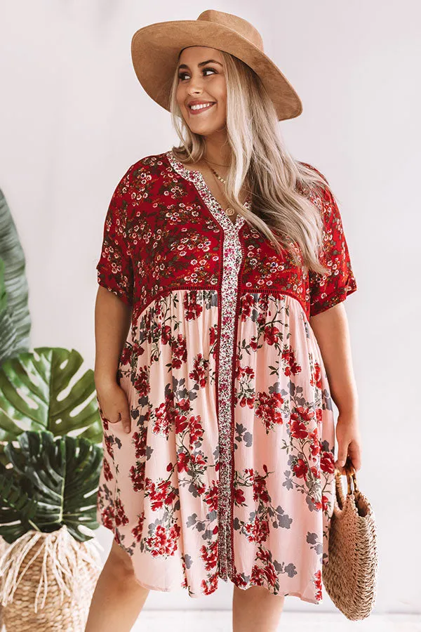 Brooklyn Heights Floral Babydoll Dress Curves