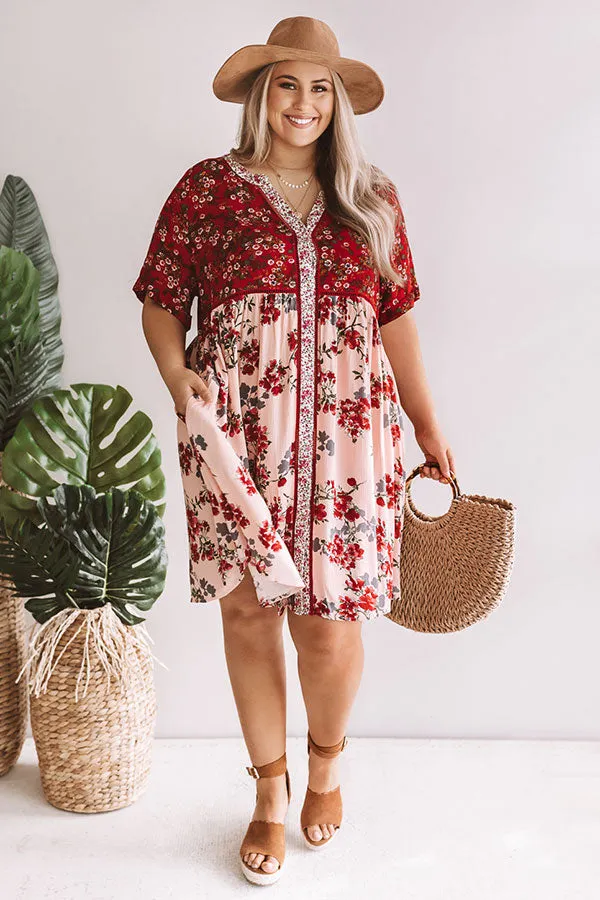 Brooklyn Heights Floral Babydoll Dress Curves