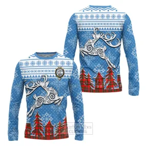 Butter Clan Christmas Long Sleeve T-Shirt Celtic Reindeer Style