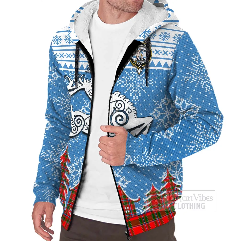 Butter Clan Christmas Sherpa Hoodie Celtic Reindeer Style