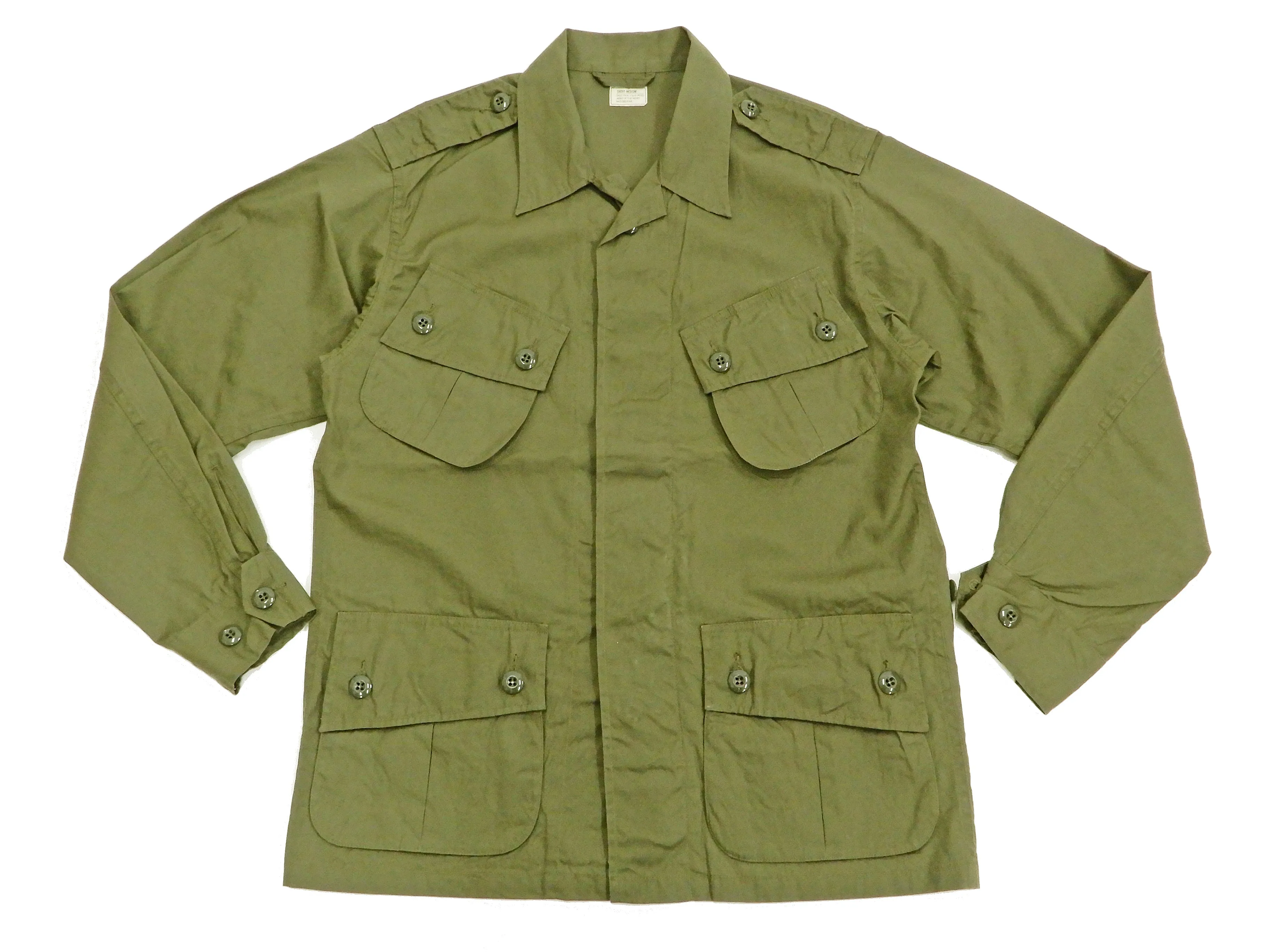 Buzz Rickson Tropical Jacket Men's US Vietnam War Jungle Fatigue Jacket BR12247 Olive