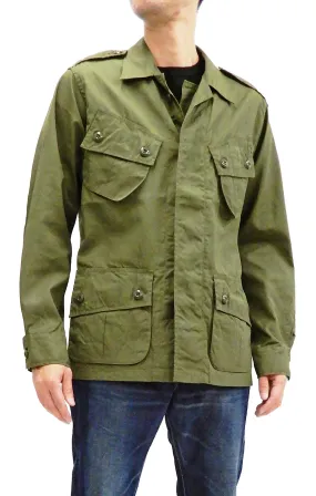 Buzz Rickson Tropical Jacket Men's US Vietnam War Jungle Fatigue Jacket BR12247 Olive