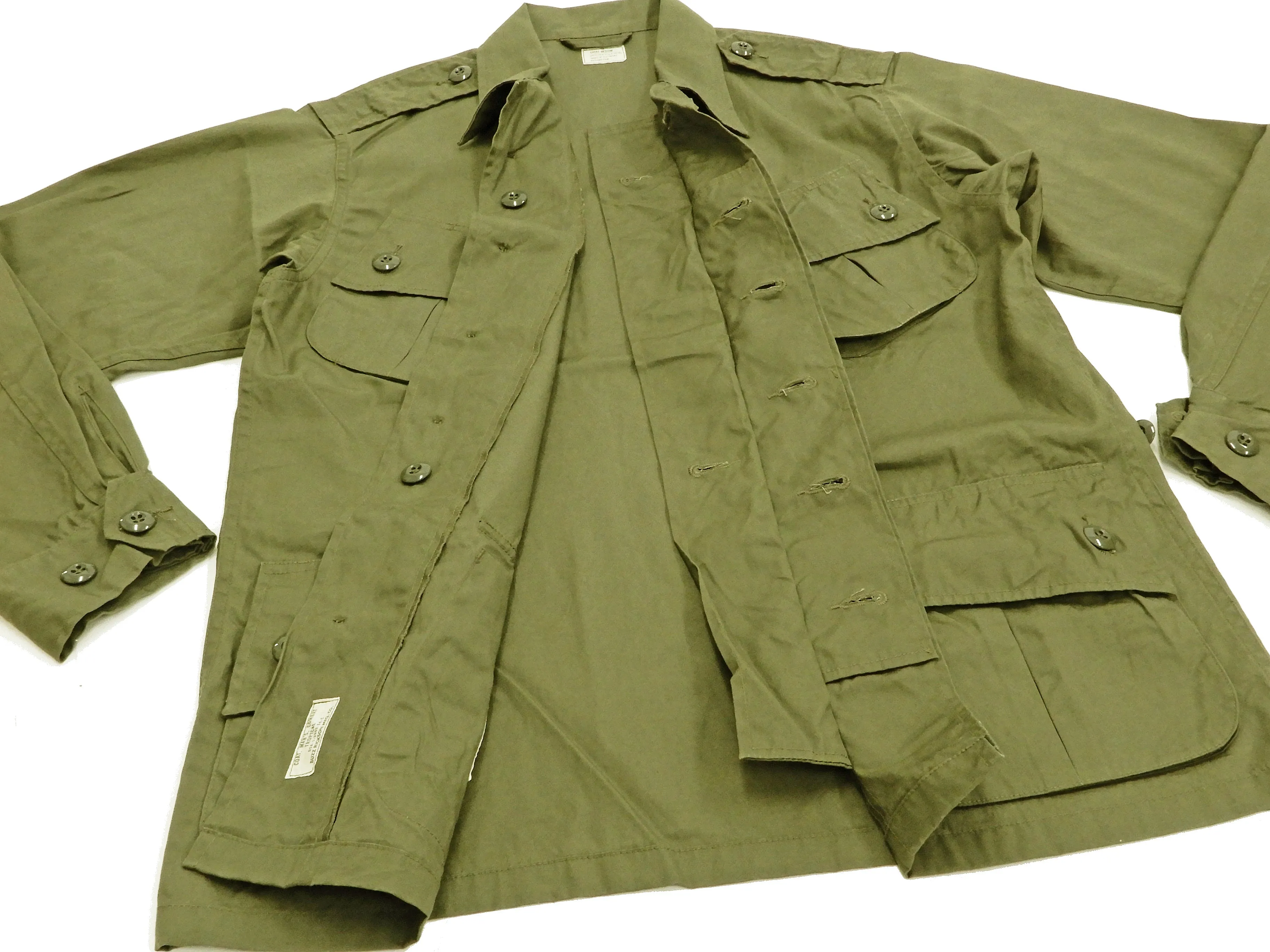 Buzz Rickson Tropical Jacket Men's US Vietnam War Jungle Fatigue Jacket BR12247 Olive