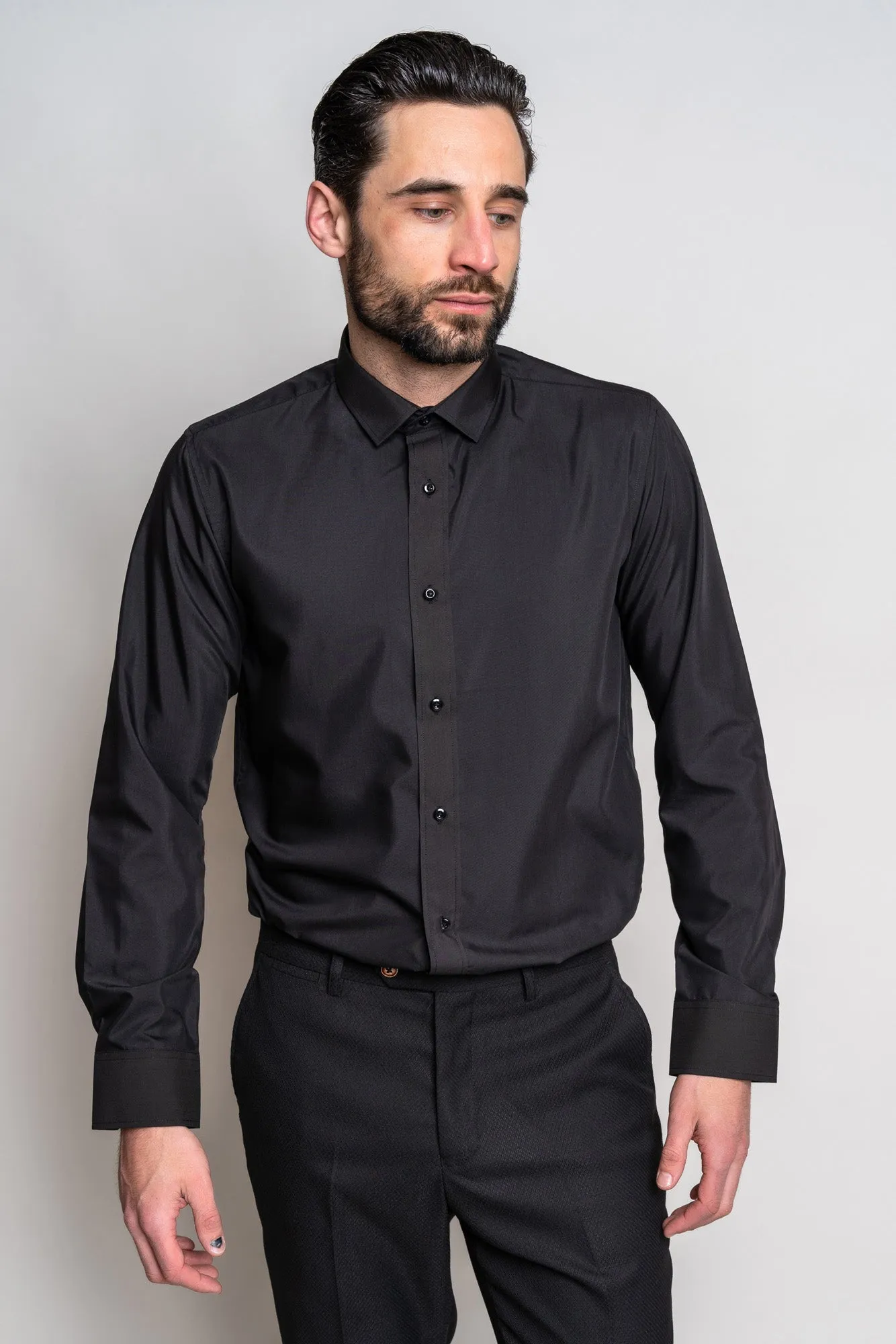 CARTER - Black Long Sleeve Shirt