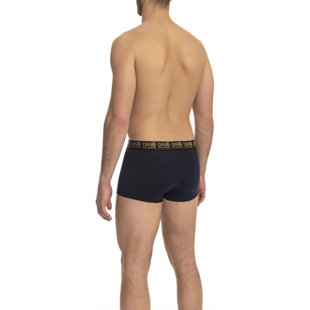 Cavalli Class Blue Cotton Men Underwear