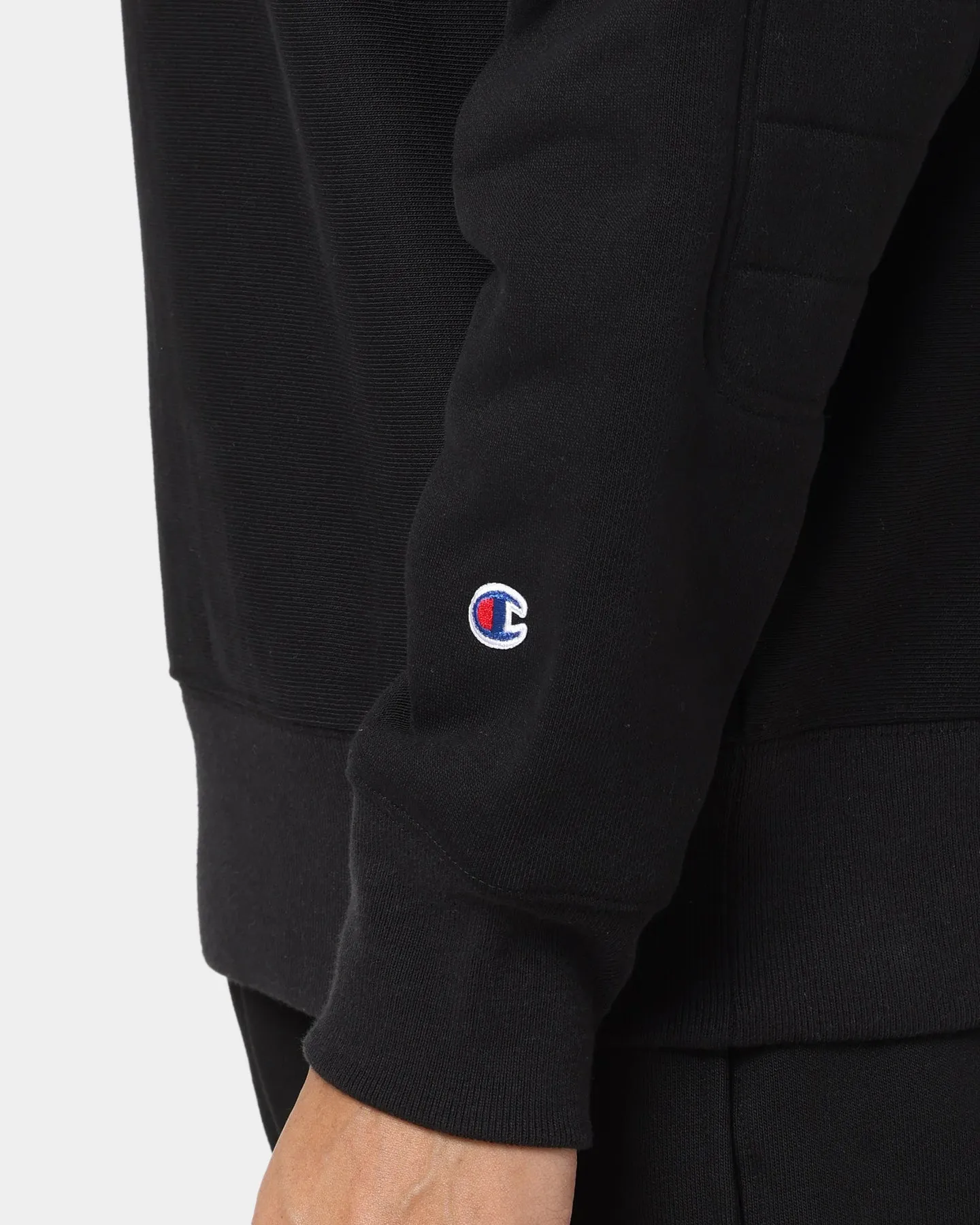 Champion Reverse Weave Collegiate Padded Crewneck Black/Gold