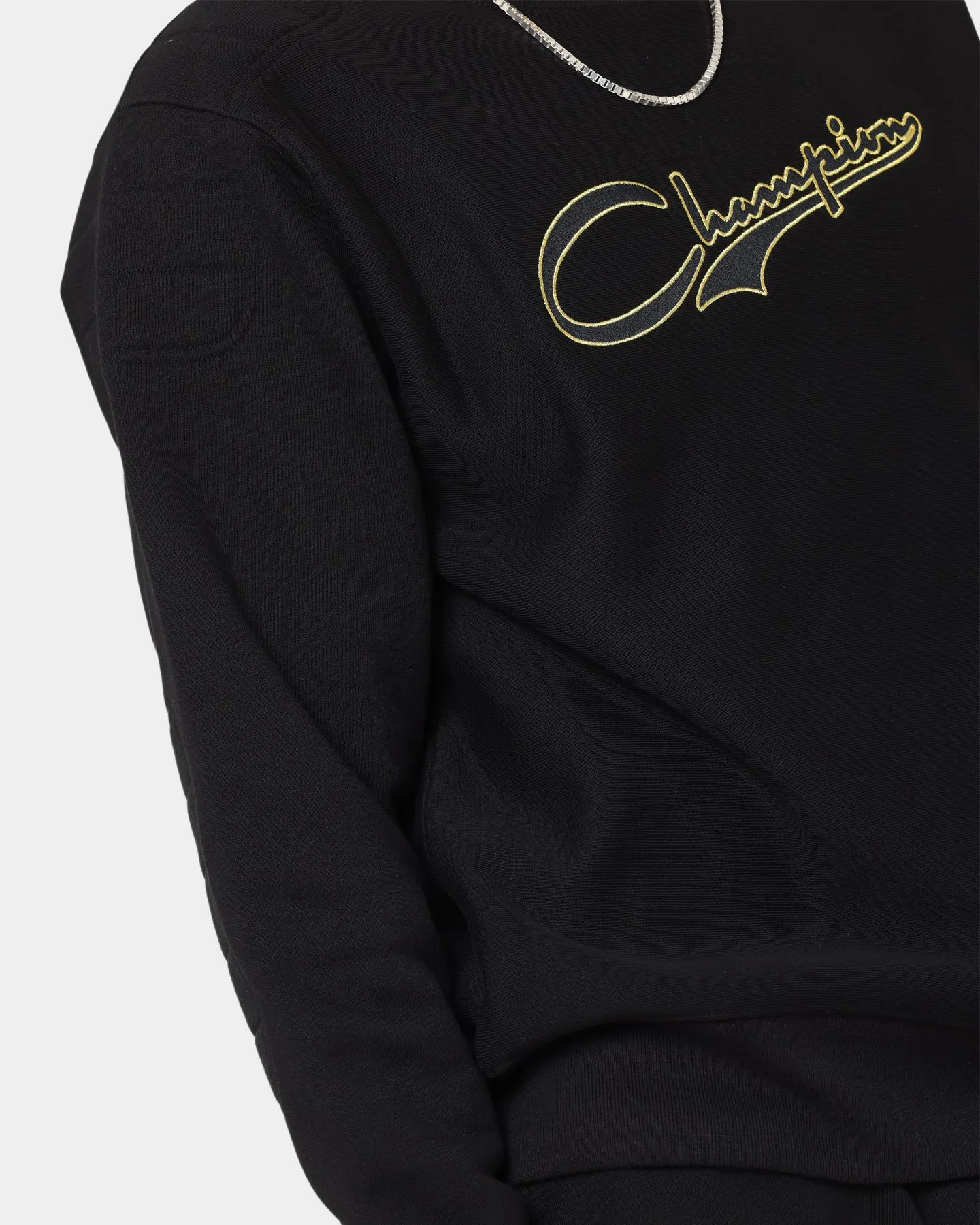 Champion Reverse Weave Collegiate Padded Crewneck Black/Gold