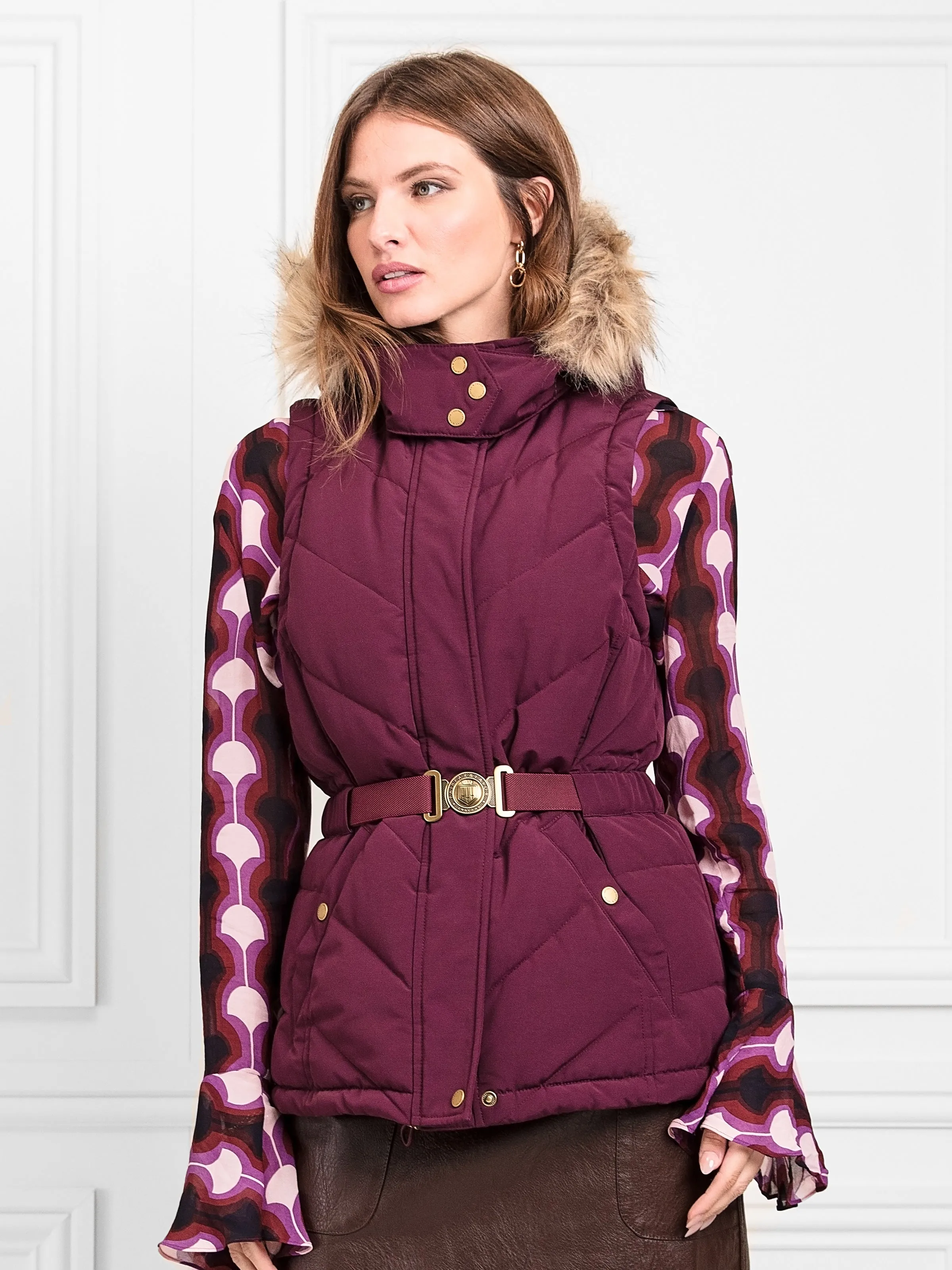 Charlotte Gilet - Plum