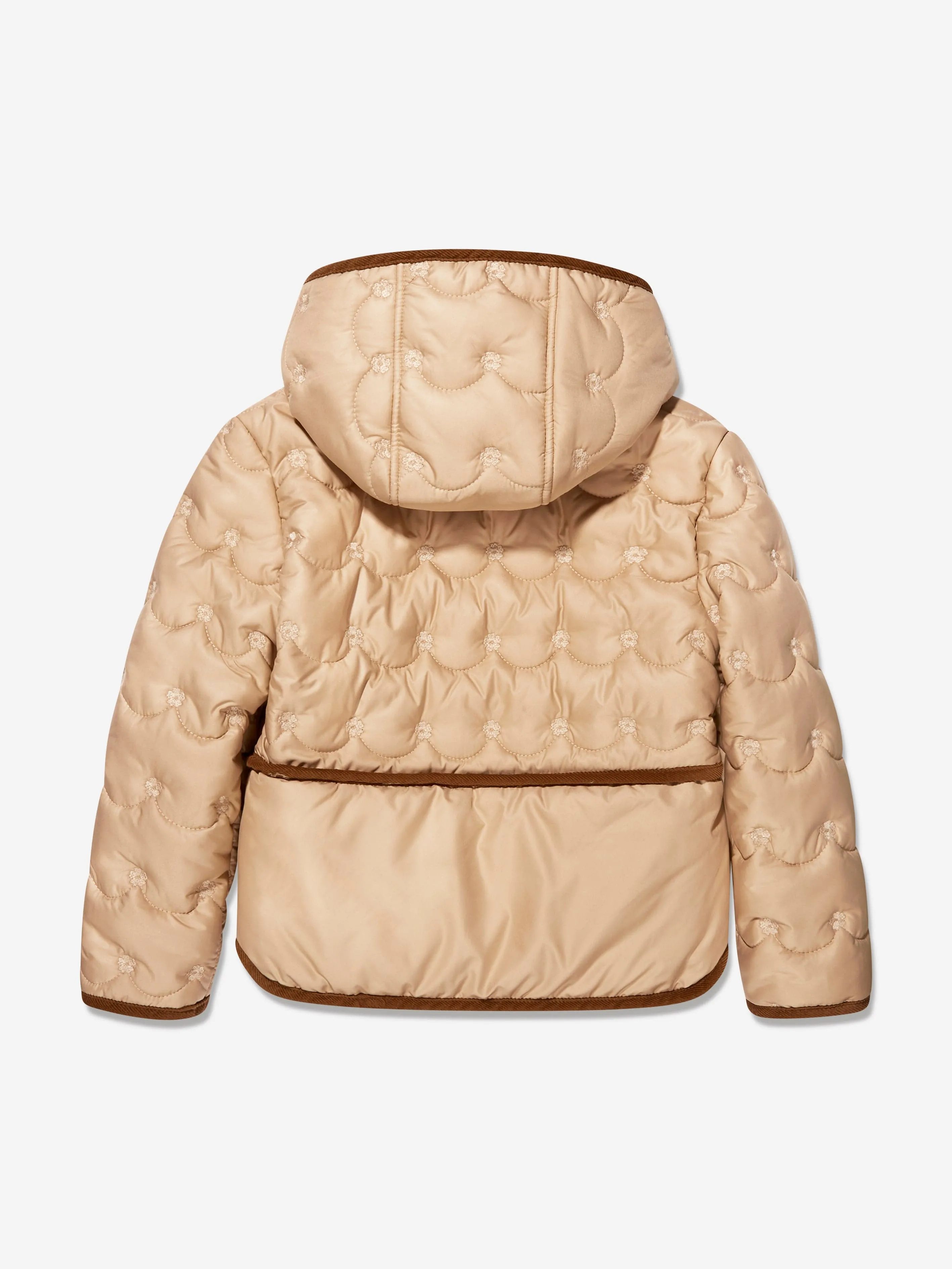 Chloé Girls Quilted Jacket in Beige