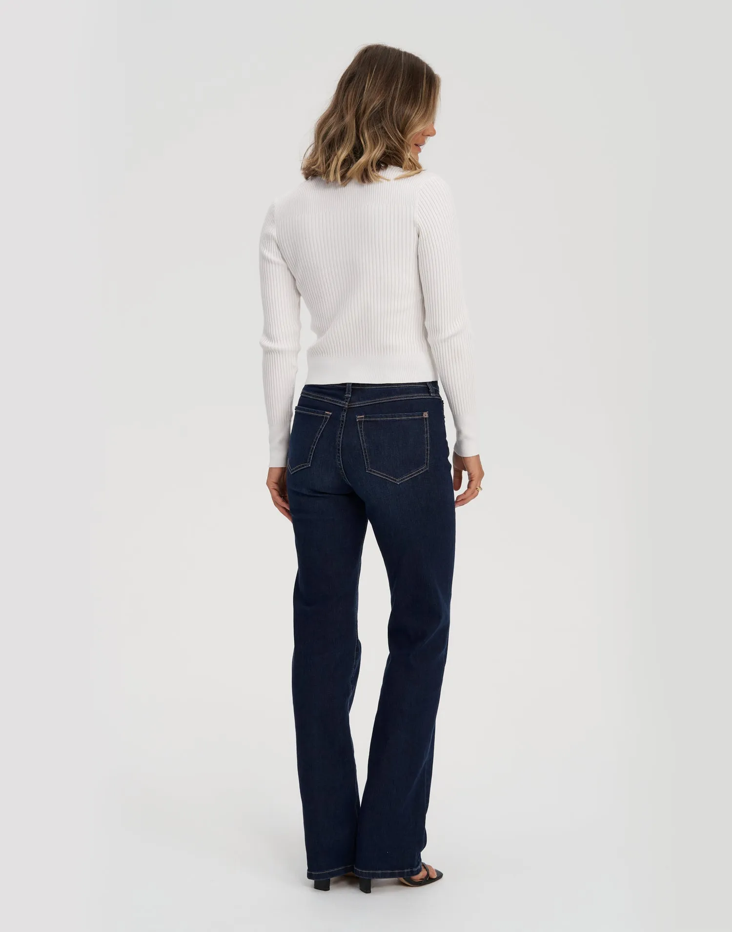 CHLOE CLASSIC RISE STRAIGHT JEANS / DARK INDIE