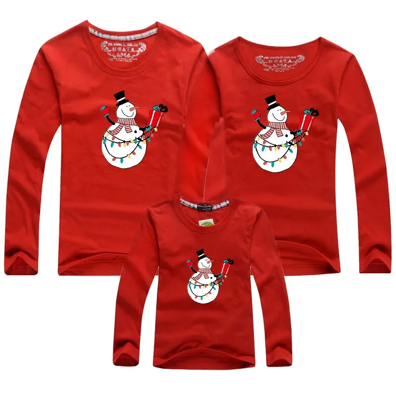 Christmas Matching Family Pyjamas Pajamas Matching Clothes Full Sleeve Mother Daughter T-shirts