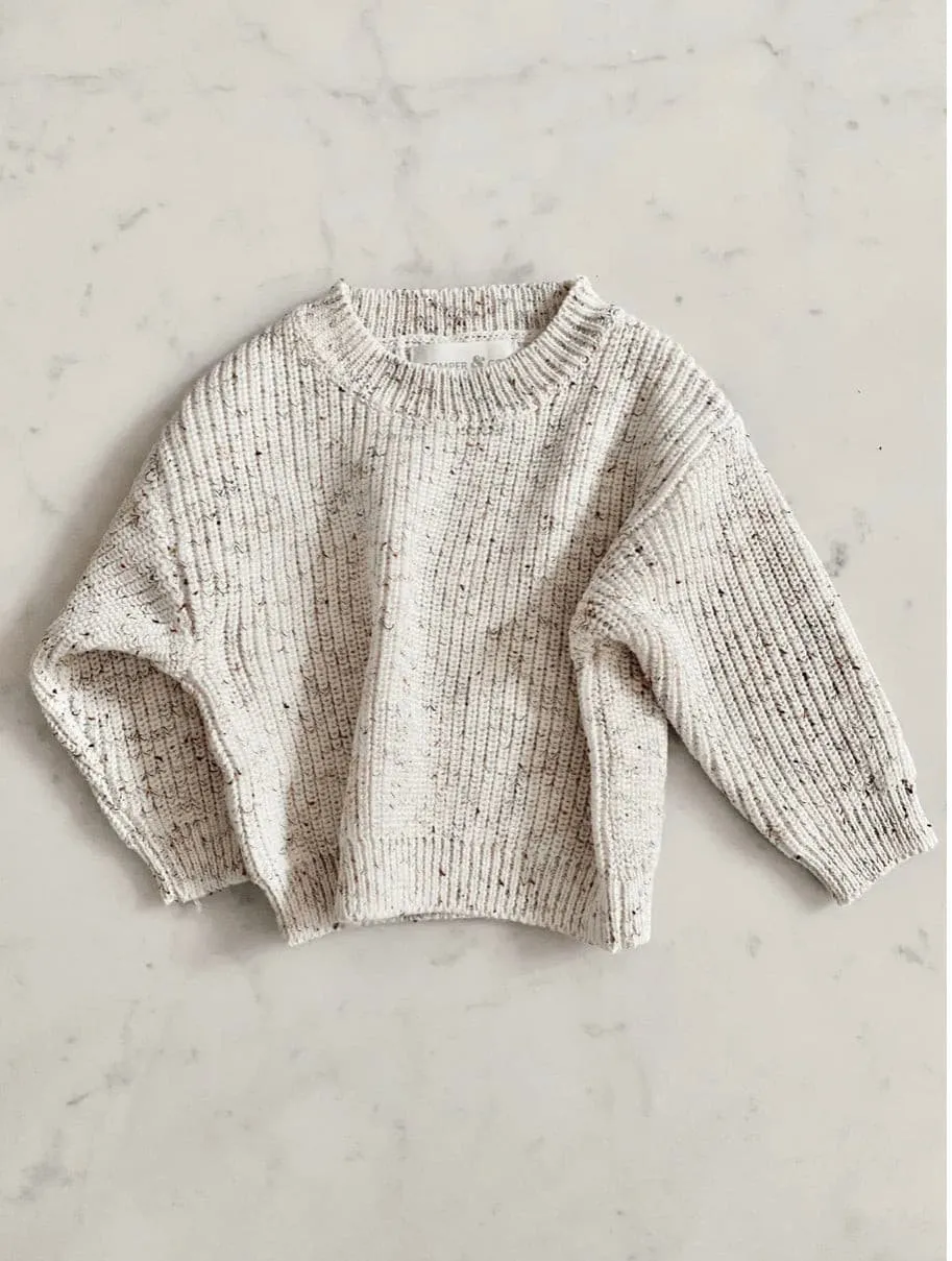 Chunky Speckle Baby Sweater