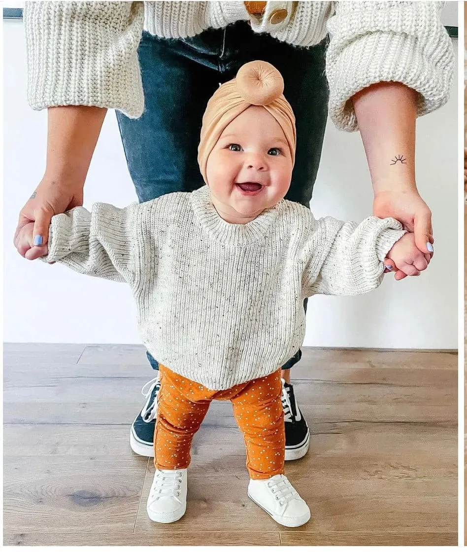 Chunky Speckle Baby Sweater