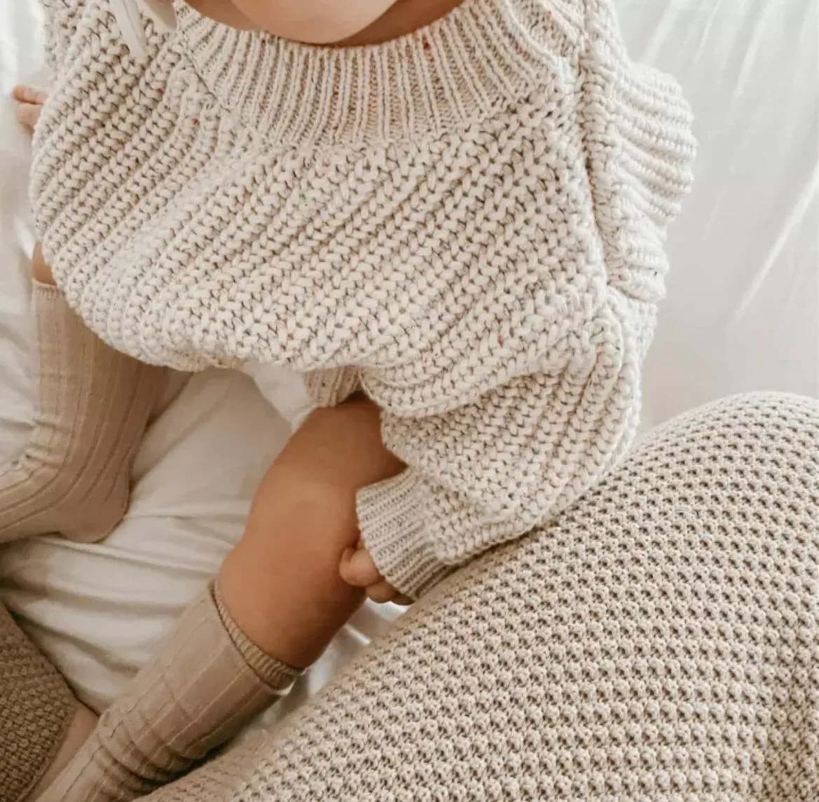 Chunky Speckle Baby Sweater